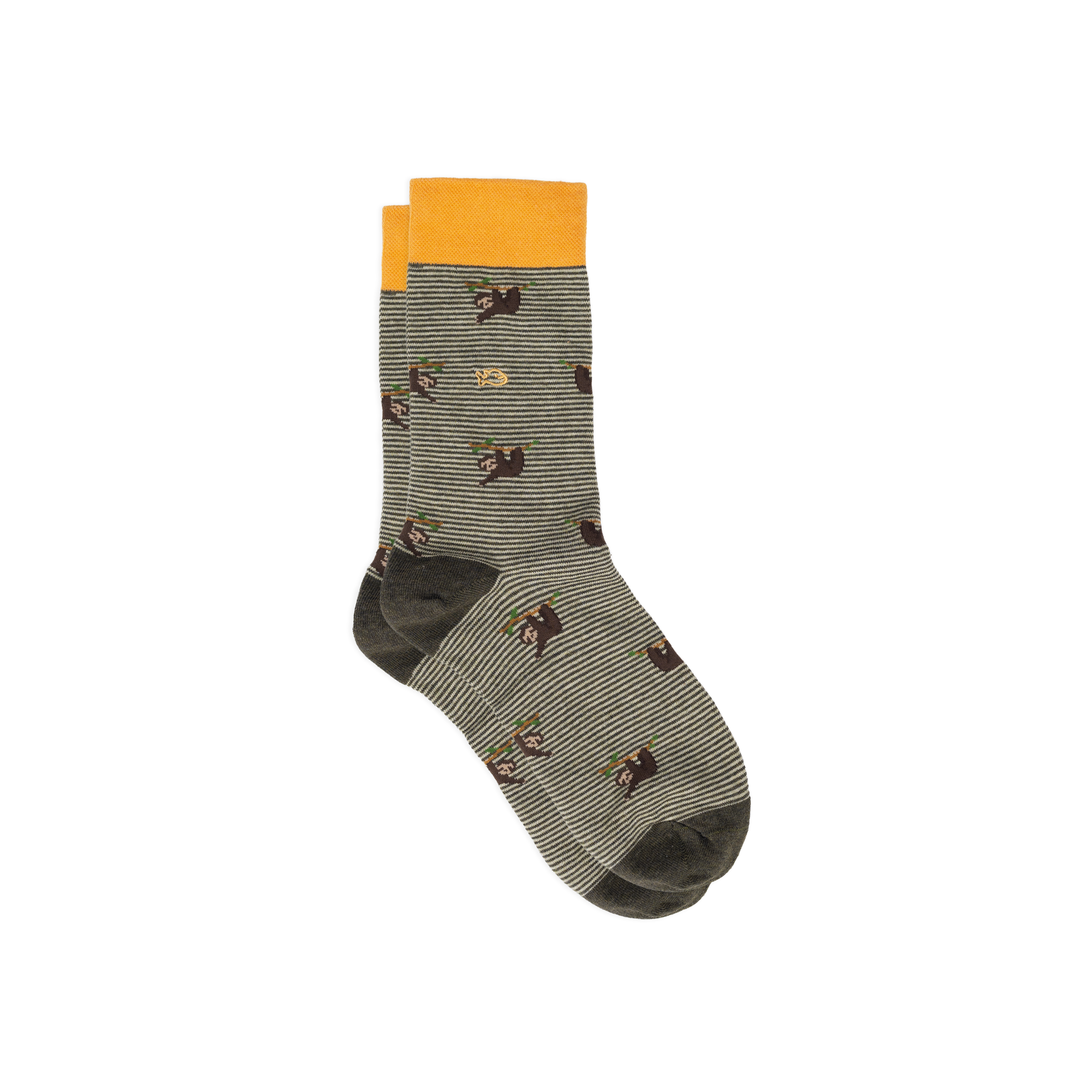 Chaussettes en coton peigné animaux BILLYBELT Marron