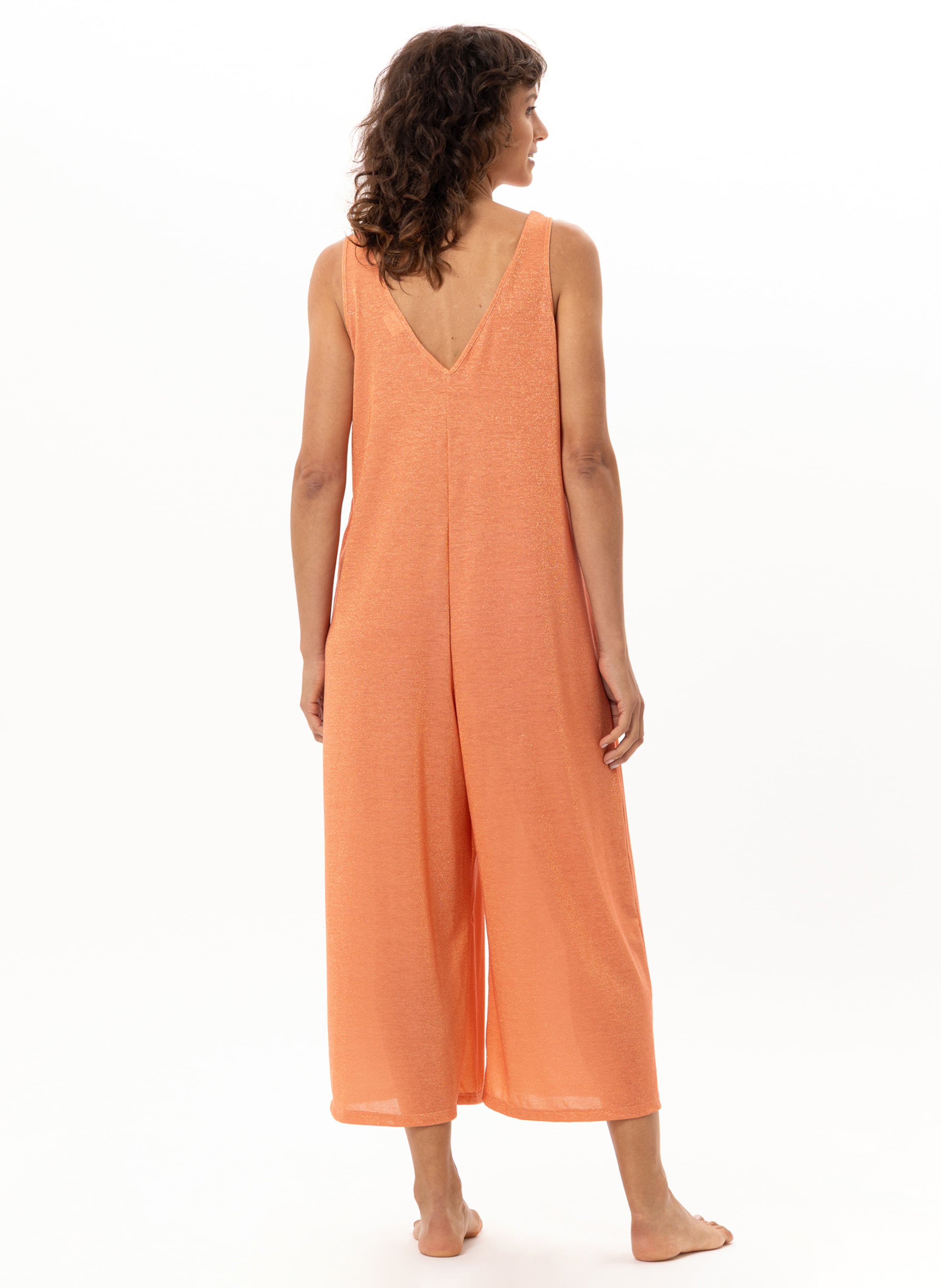 Combi pantalon en maille lurex coco 220 LE CHAT Orange