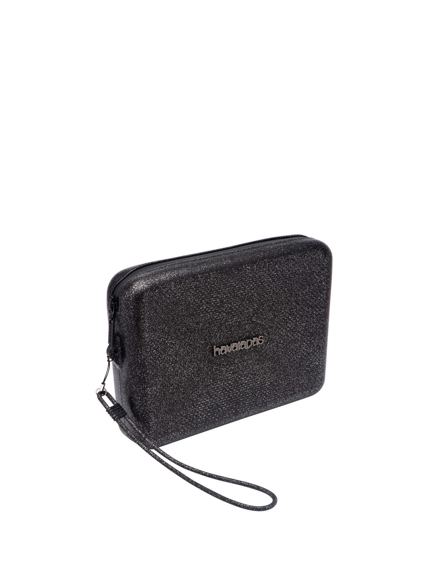 Porte-monnaie brillant zippé HAVAIANAS Noir