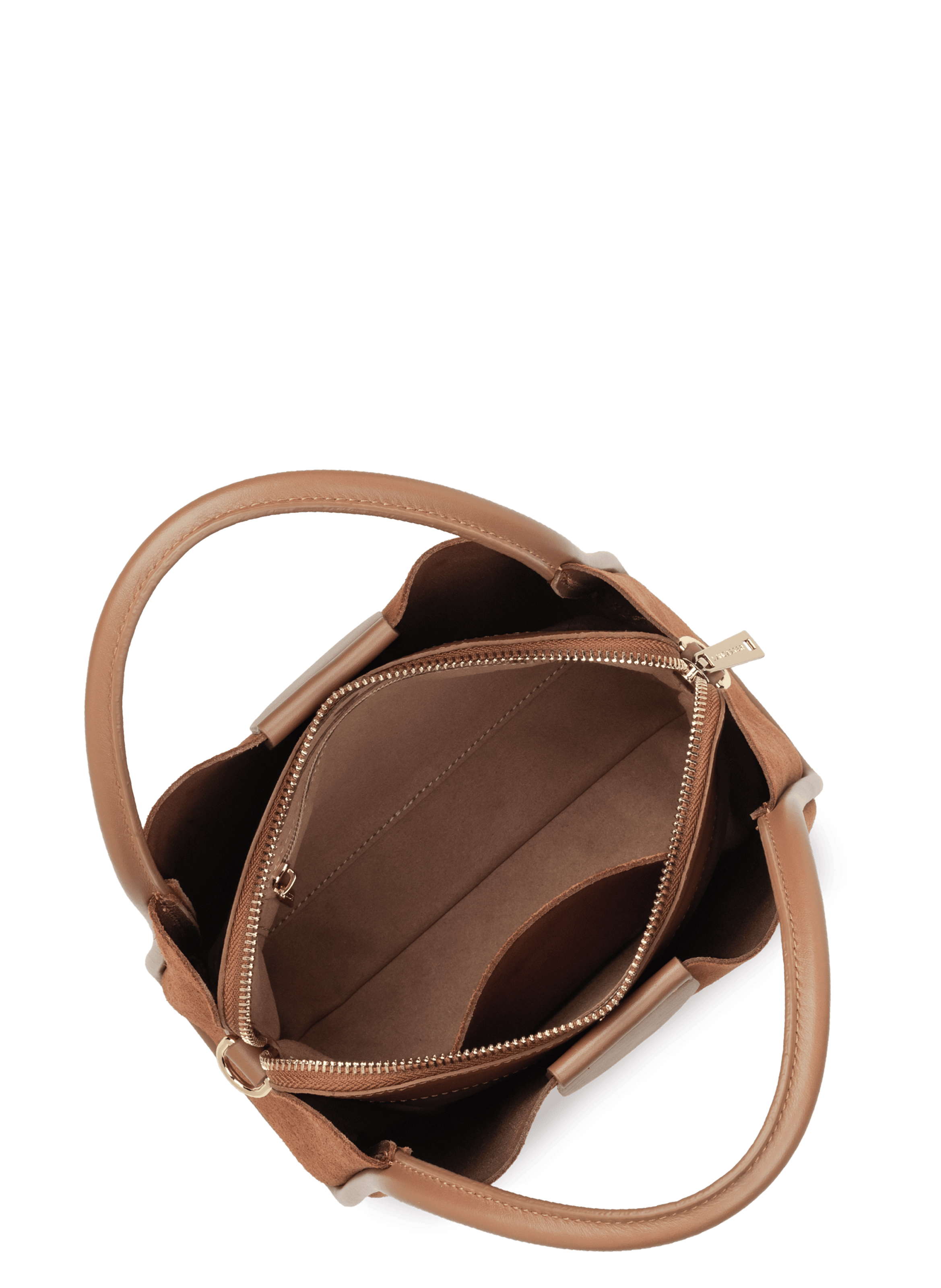 Petit sac à main - suède ida LANCASTER Marron
