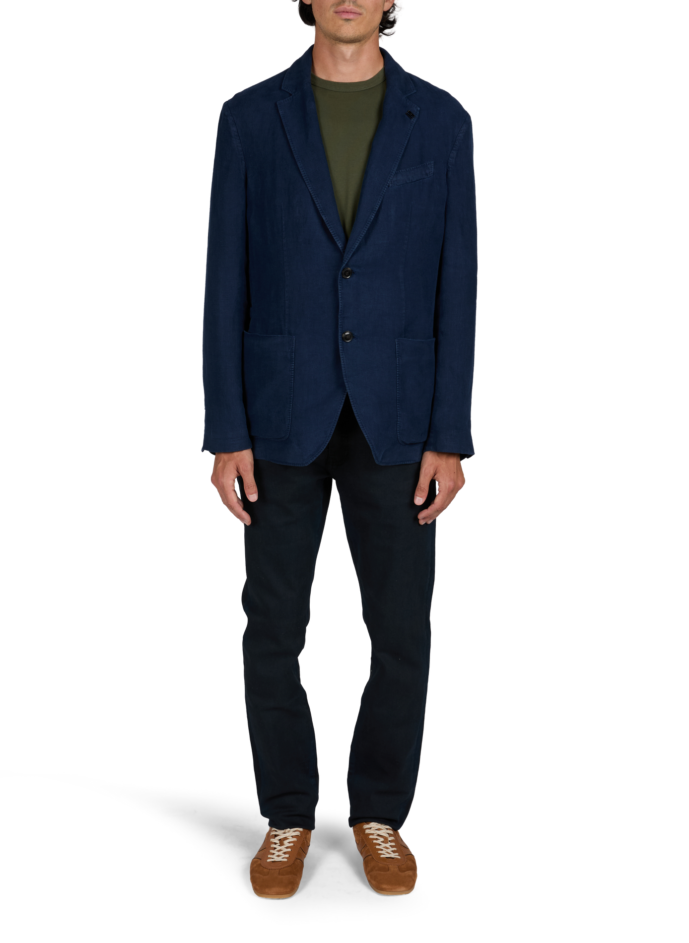Gerade Leinenblazer TOMMY HILFIGER Blau