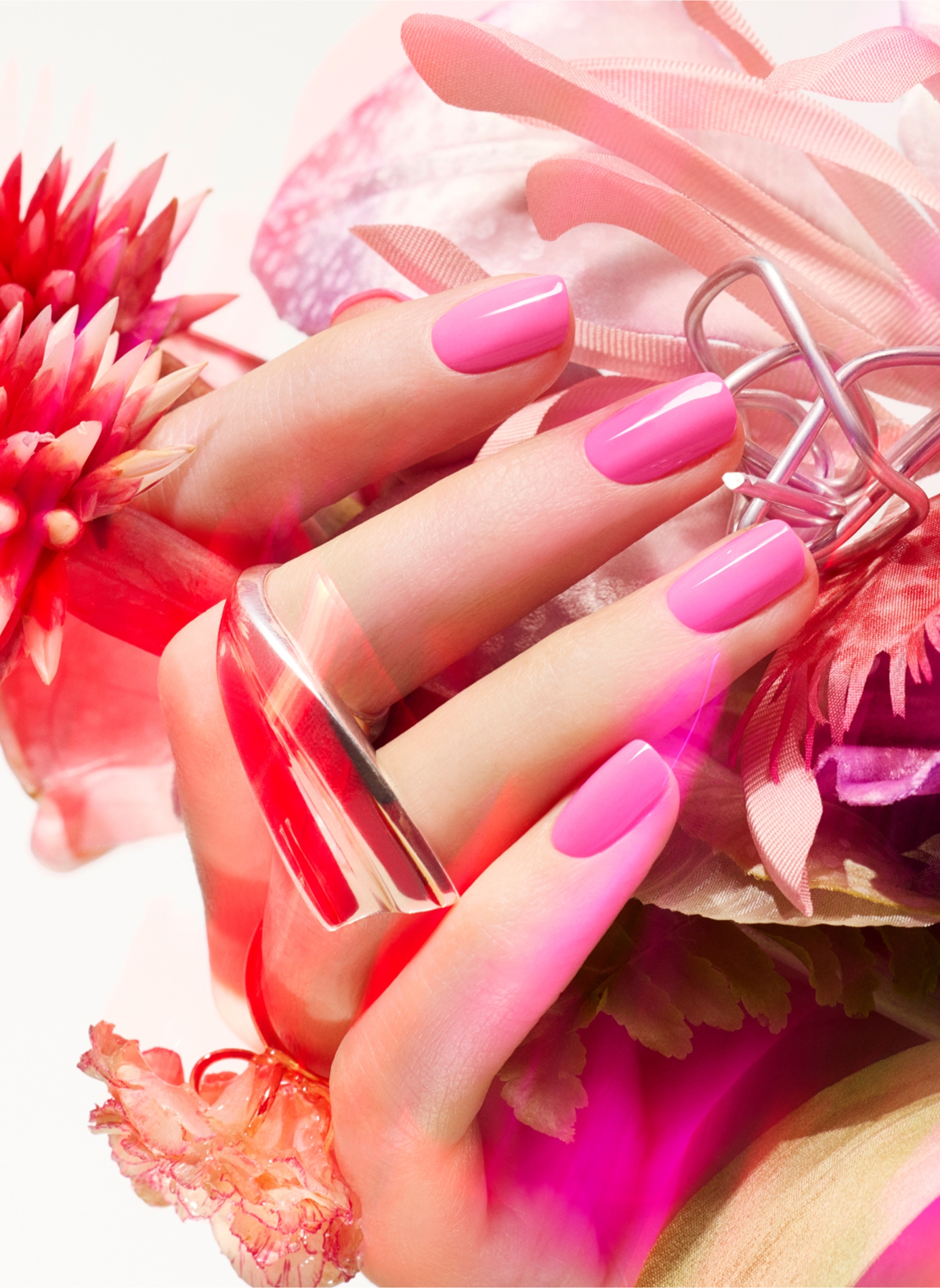 Esmalte de uñas Green Flash - Bloom MANUCURIST Rose néon aux sous-tons bleus