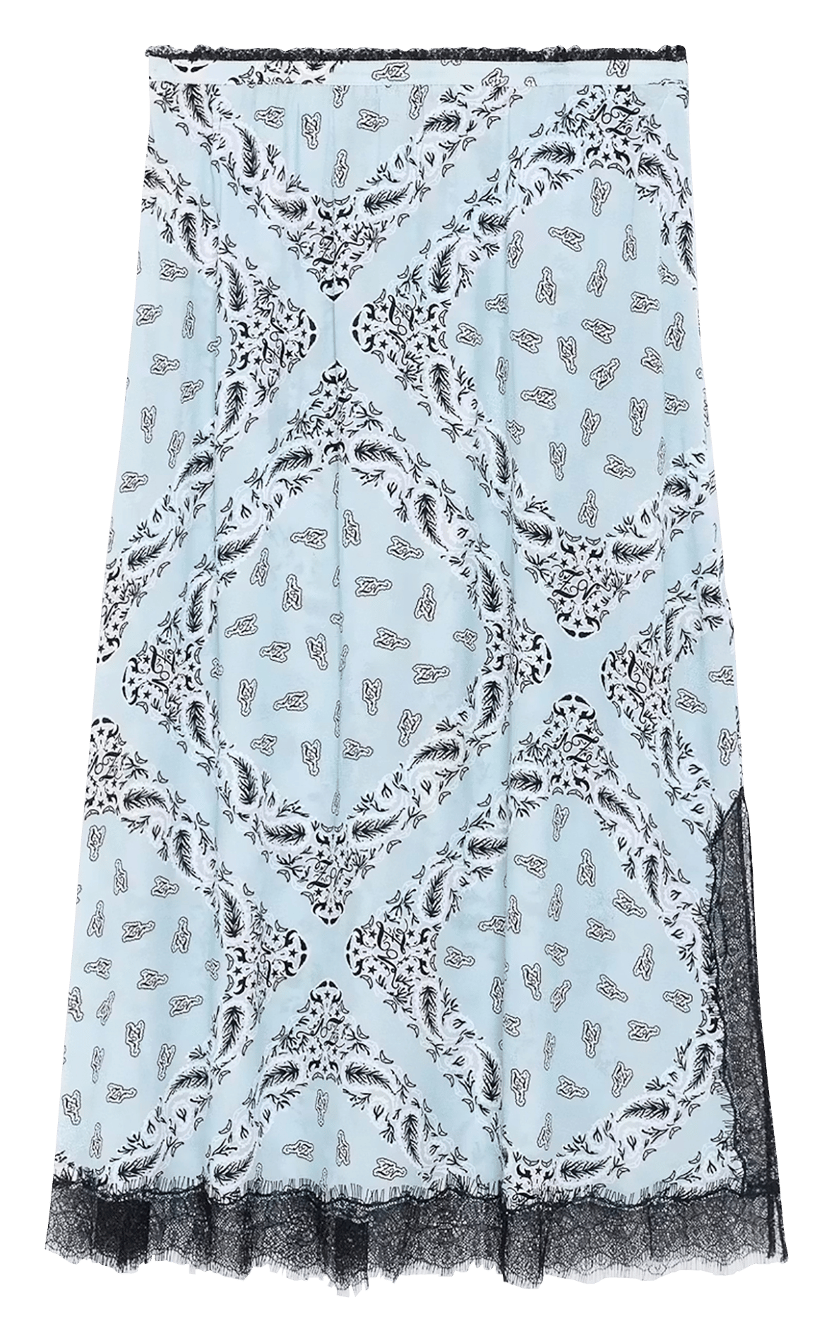 Jupe longue imprimée jarvis ZADIG&VOLTAIRE Bleu