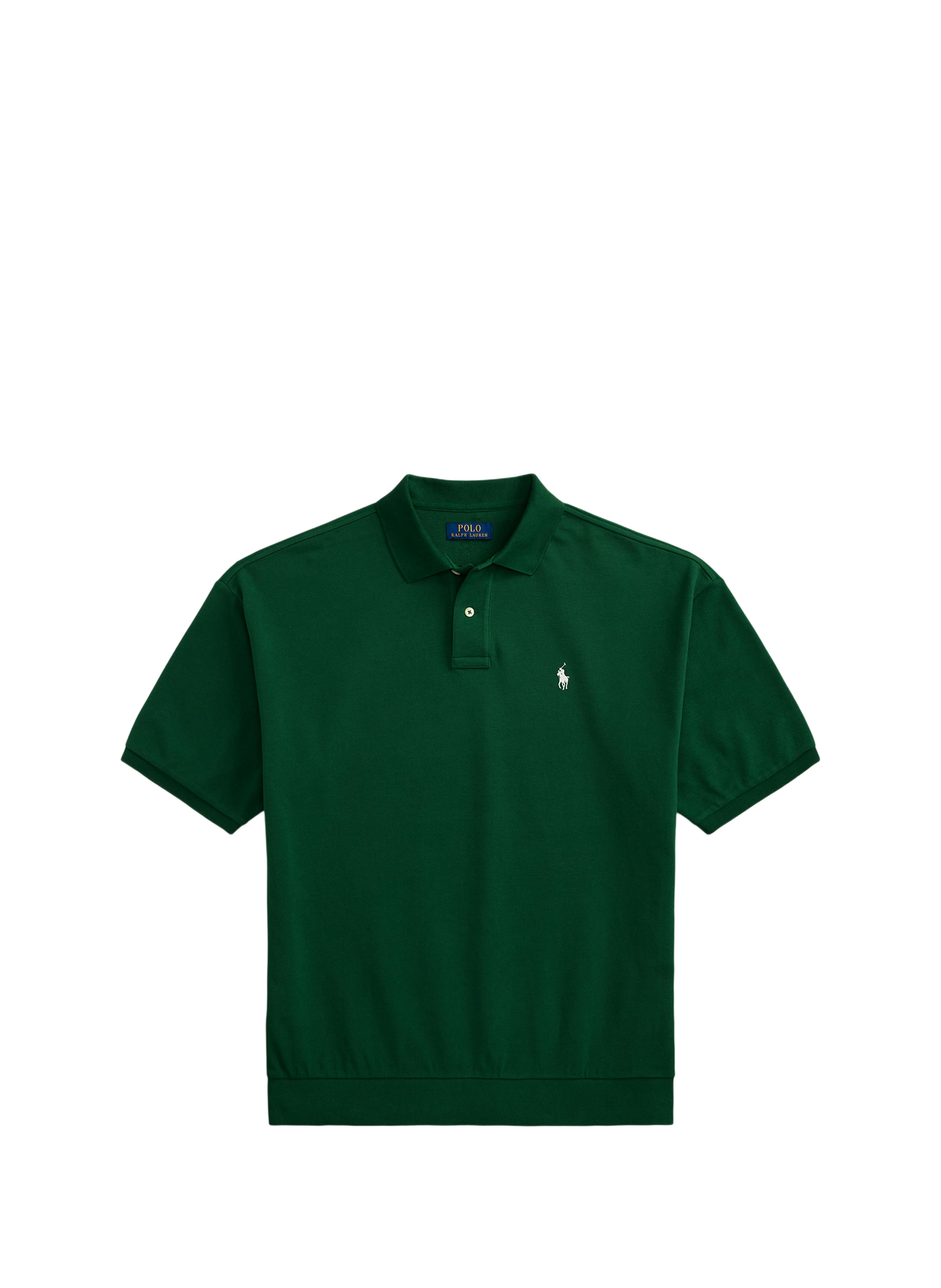 Short-sleeved cotton polo with logo POLO RALPH LAUREN Green