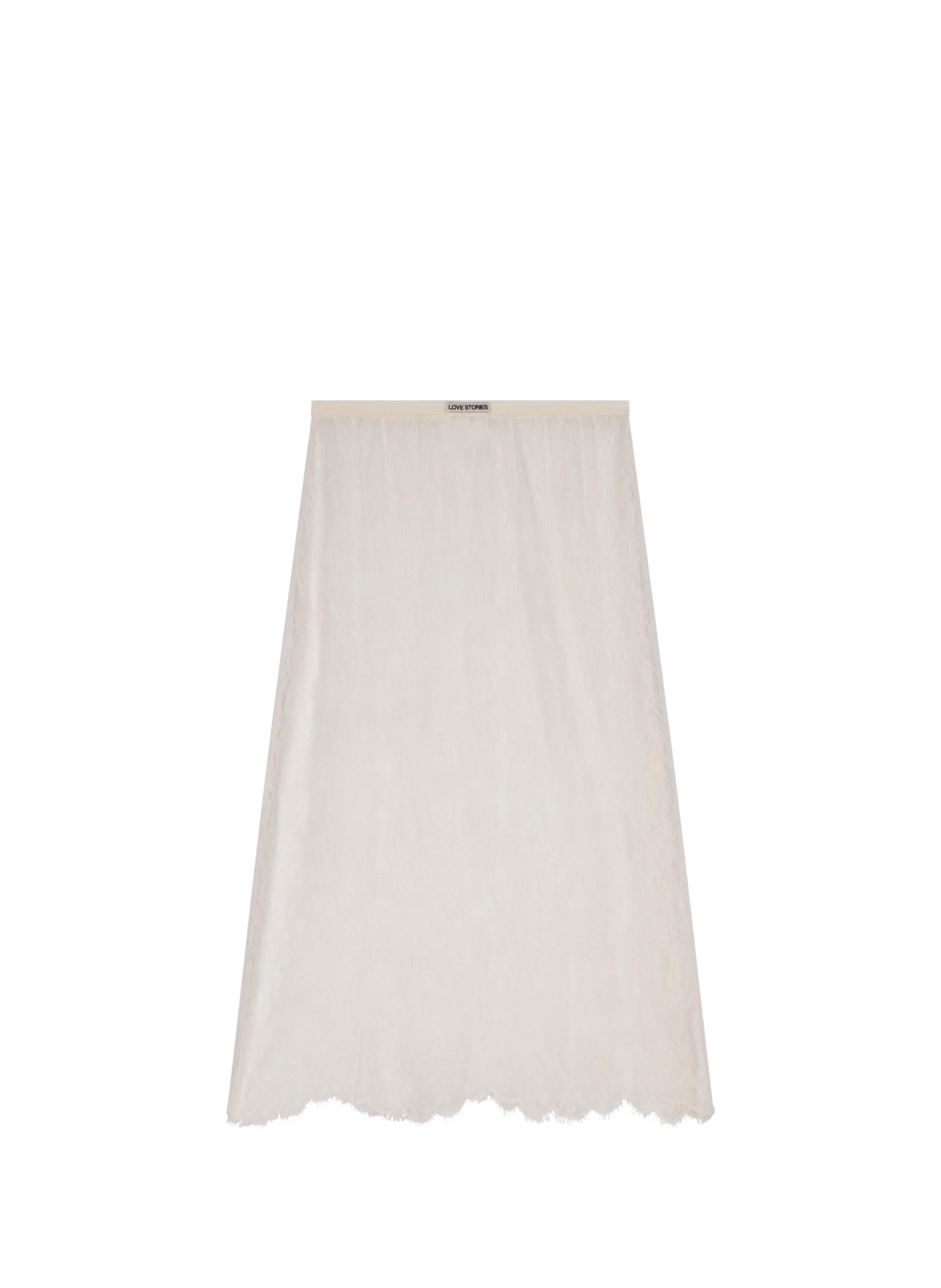 Mid-rise lace skirt LOVE STORIES White