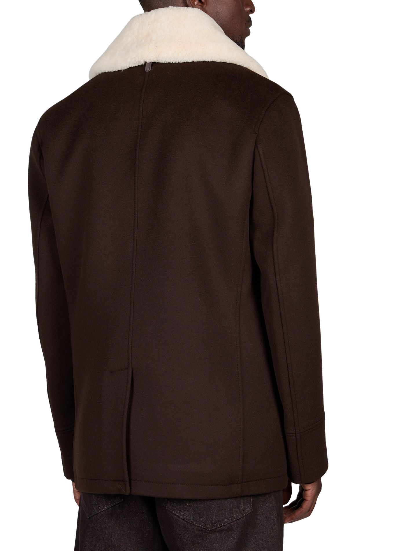 Cole double-breasted solid coat MACKAGE Brown