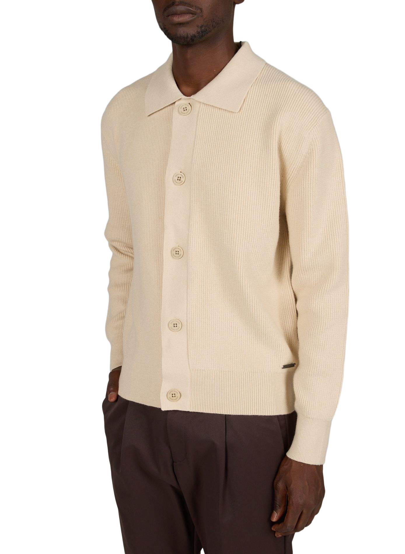 Einfarbig geknöpfter Cardigan PIERRE CARDIN Grau