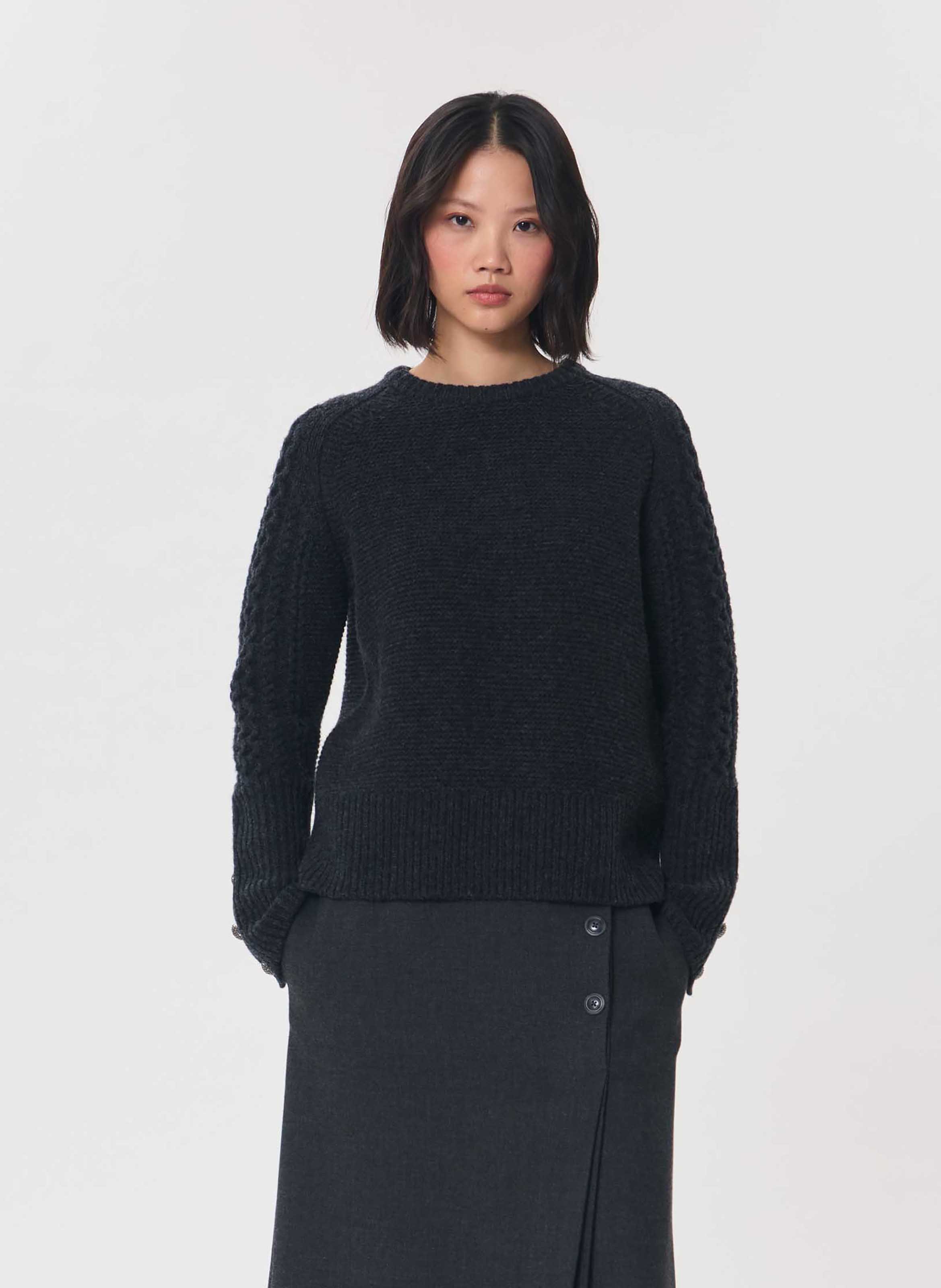 Pull pilou  Gris