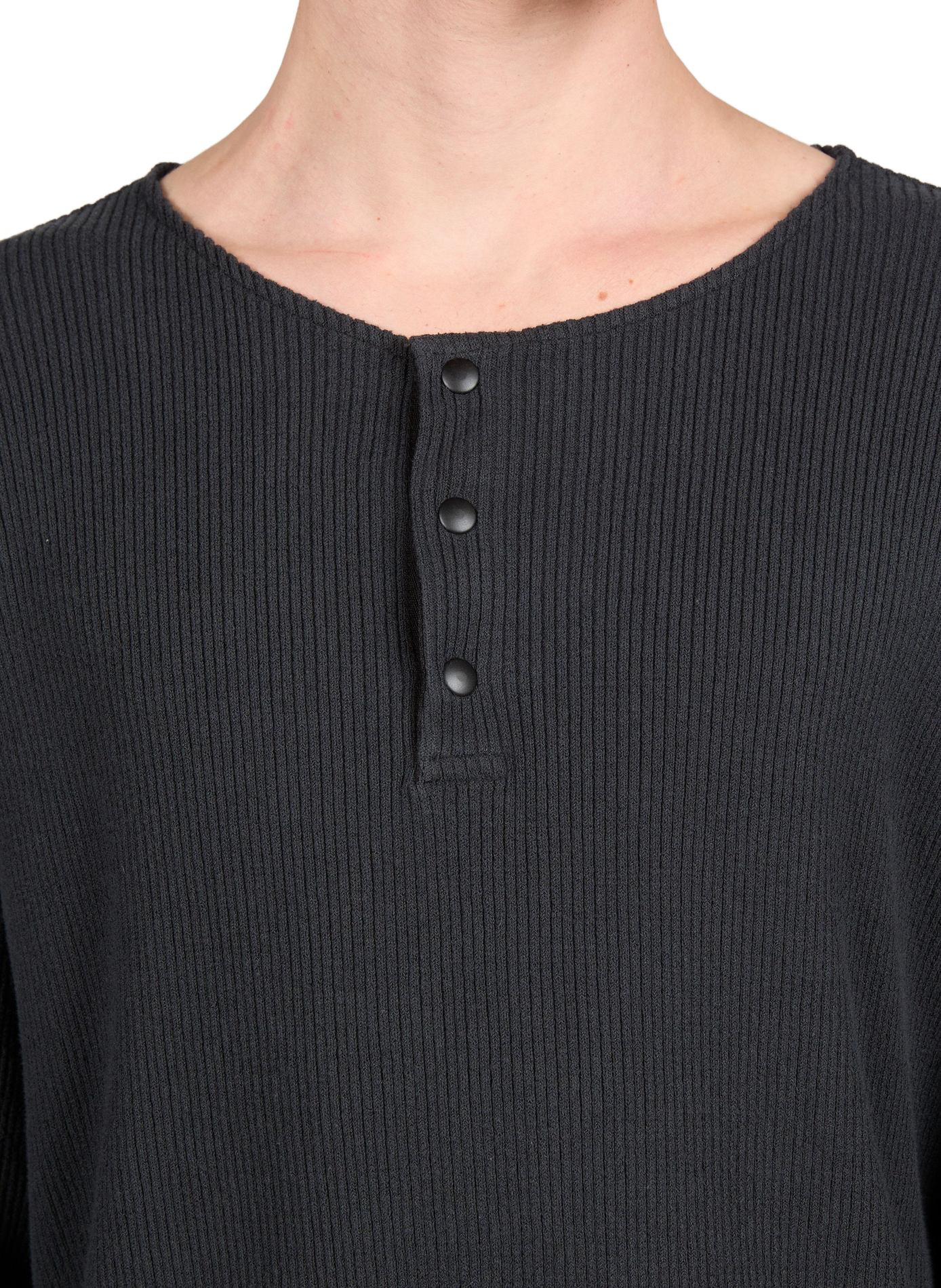 Oversized ribbed cotton-blend sweater OUR LEGACY Black