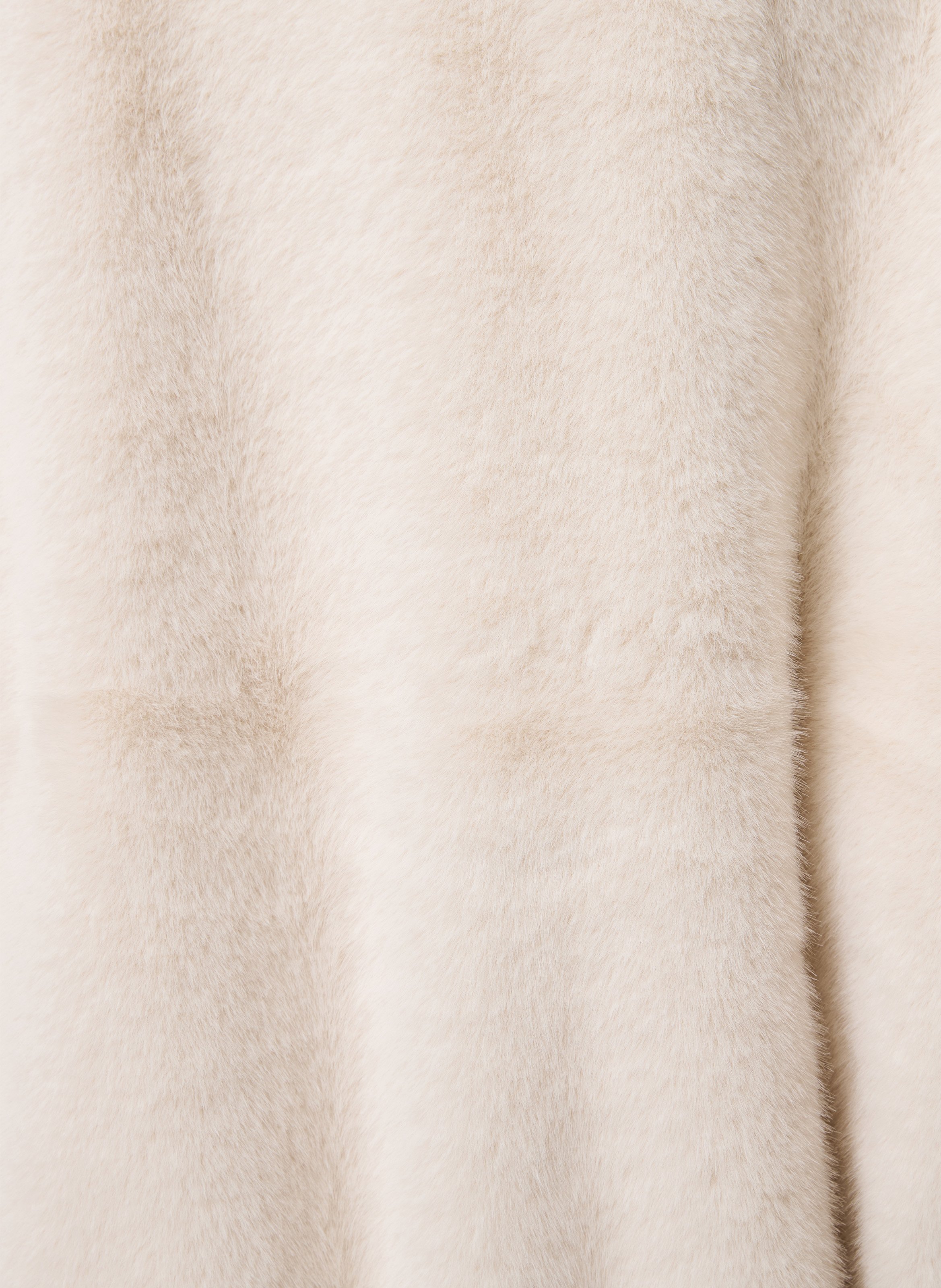 Jas van imitatiebont LA FEE MARABOUTEE Beige