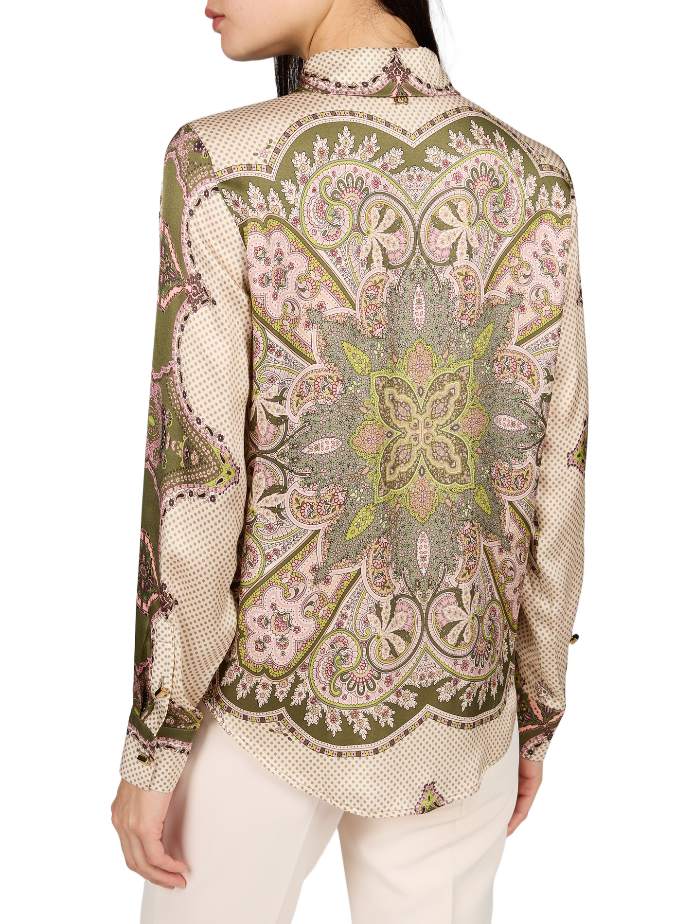 Straight fluid printed shirt GUESS Multicolour