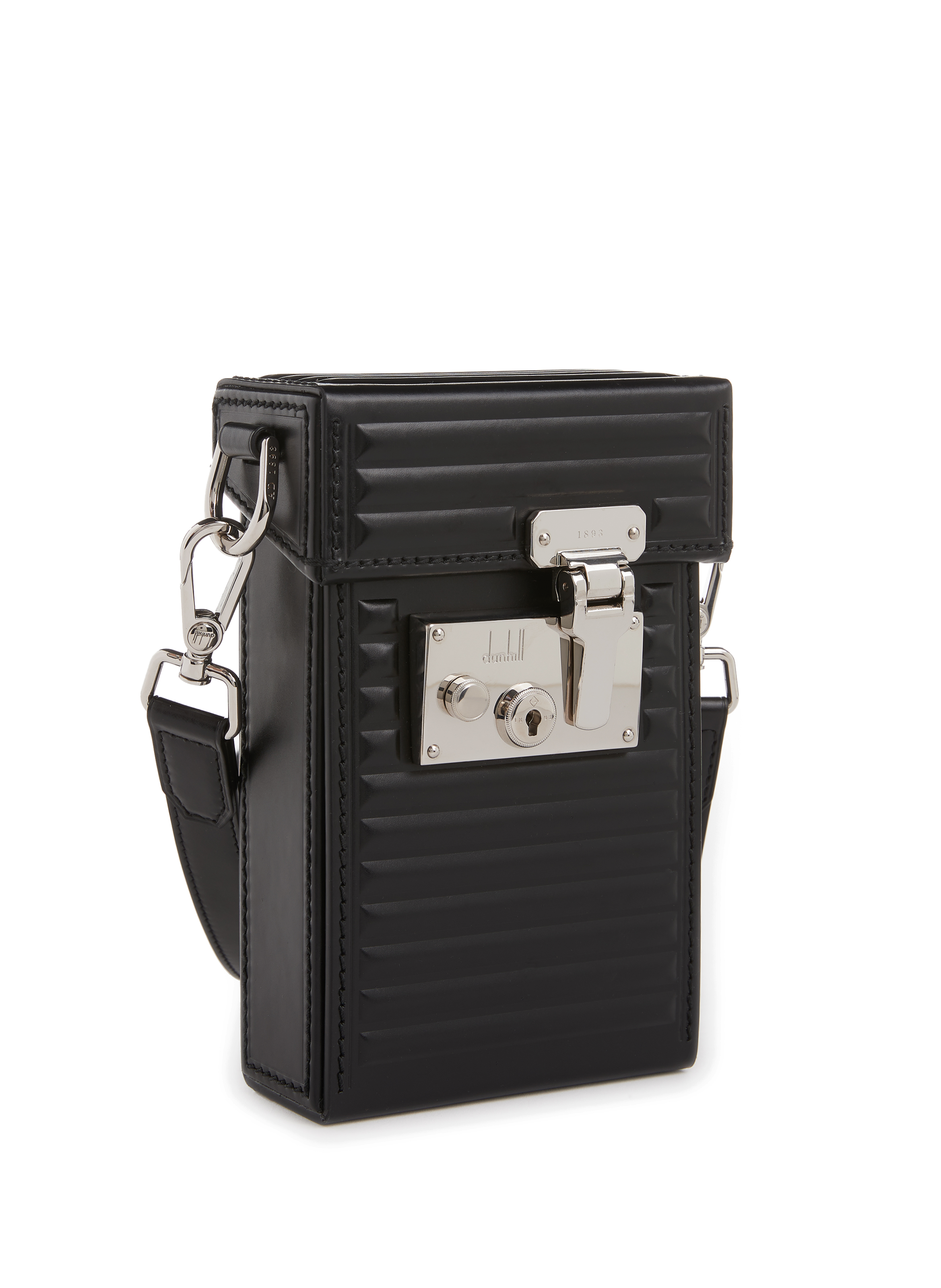 Pochette matelassée en cuir