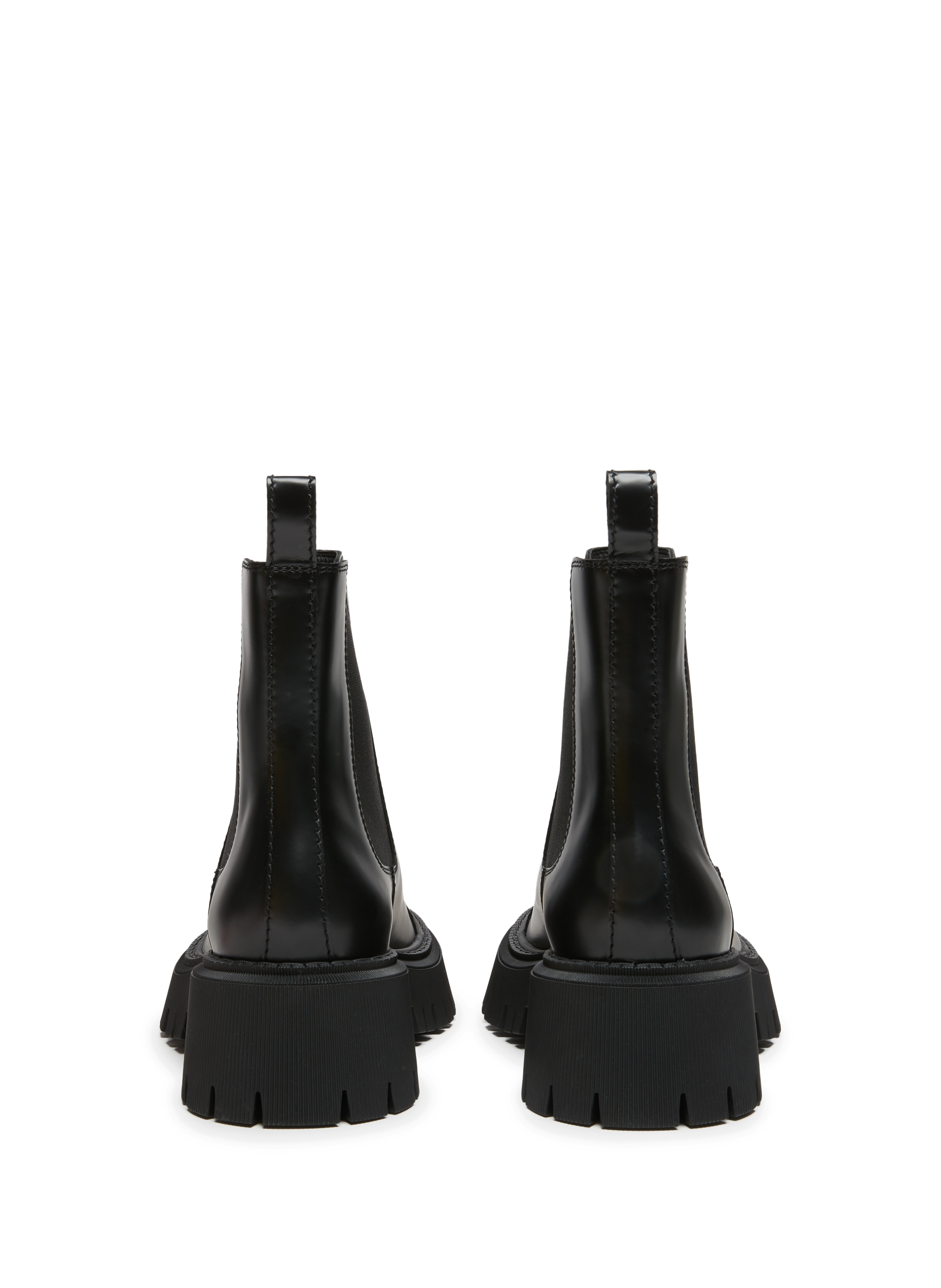 Tractor leather boots BALENCIAGA Black