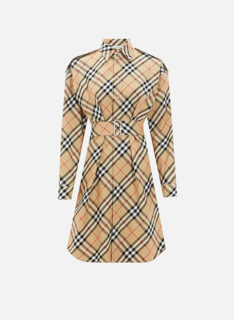 Short checked dress MulticolorBURBERRY 