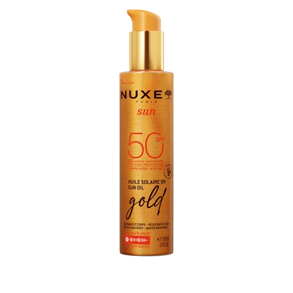 Huile solaire or haute protection SPF50 Nuxe Sun Huile solaire or haute protection SPF50 Nuxe Sun