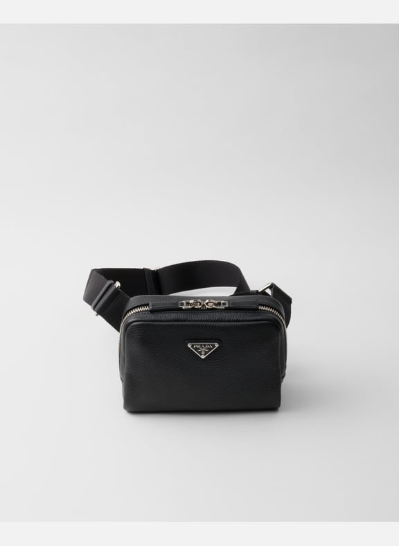 Sac à bandoulière en cuir Noir by PRADA PRADA Sac à bandoulière en cuir Noir