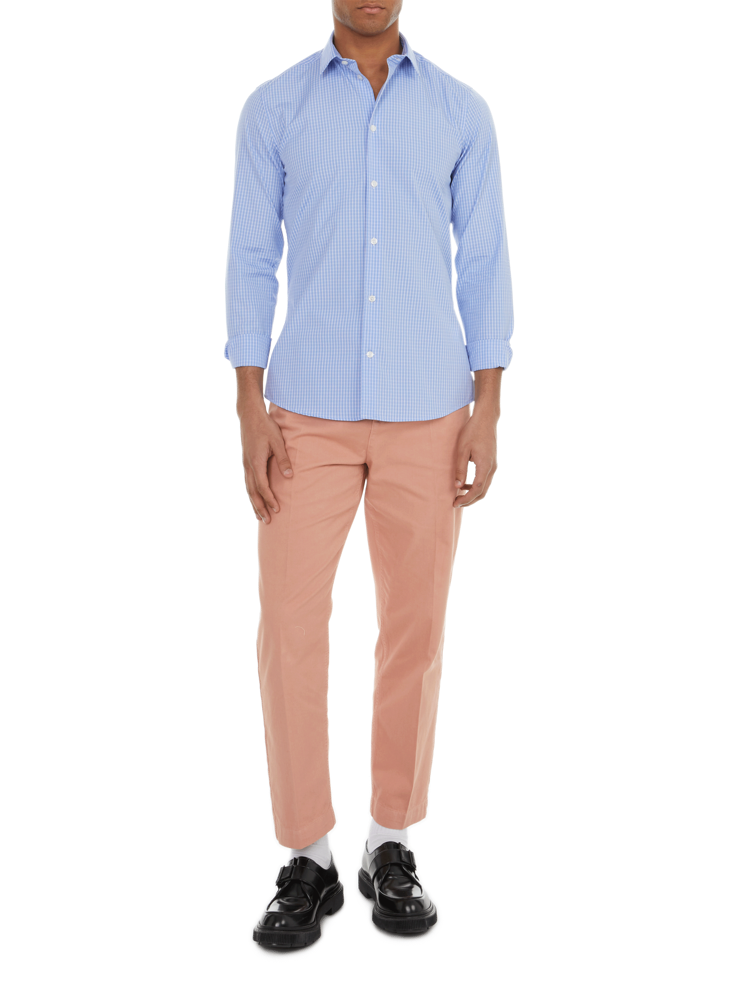 Chemise en coton AU PRINTEMPS PARIS Bleu