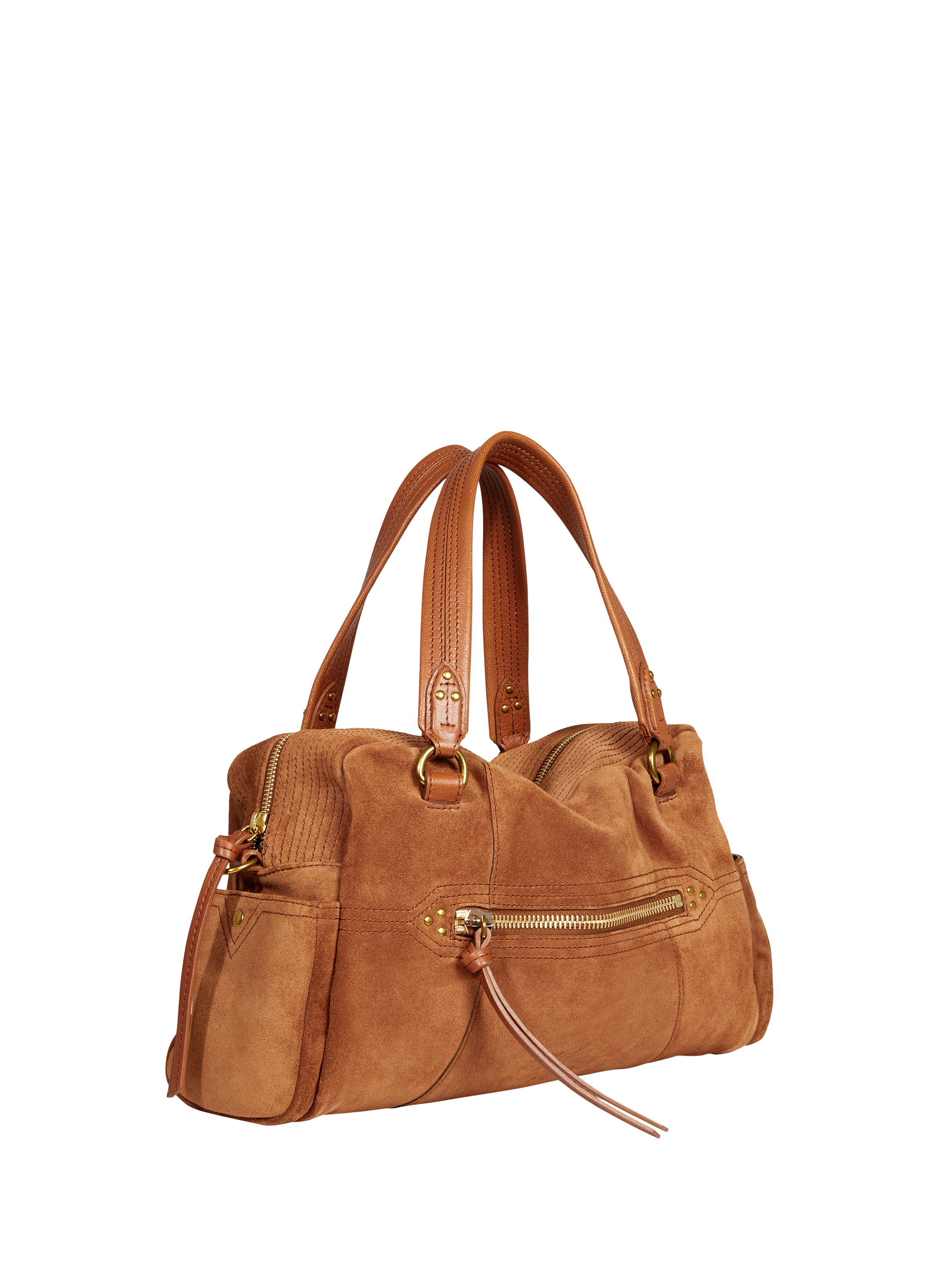 Sac à main Lucky Bowling en croûte de cuir JÉRÔME DREYFUSS Marron