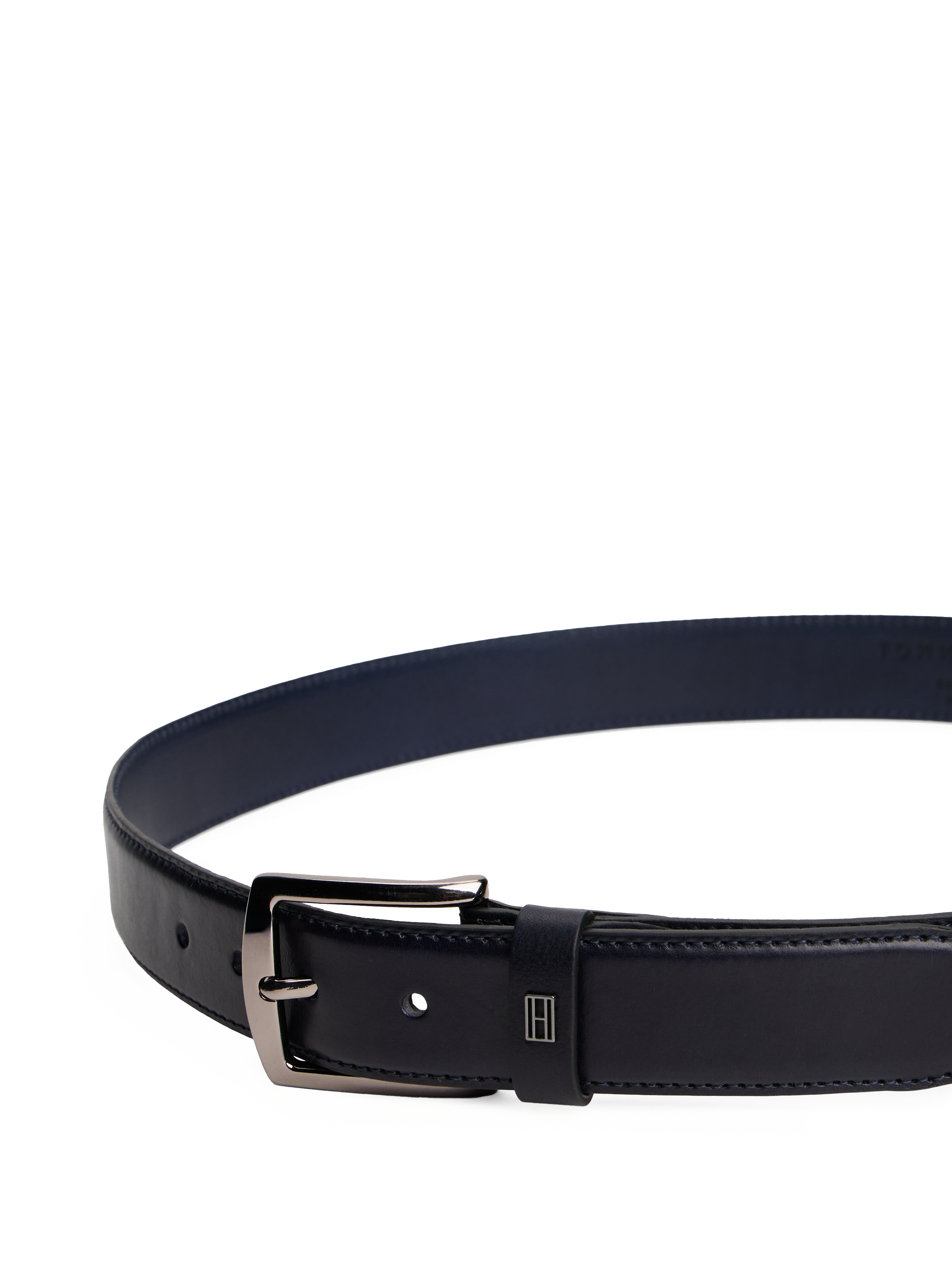 Ceinture à boucle en cuir TOMMY HILFIGER Bleu