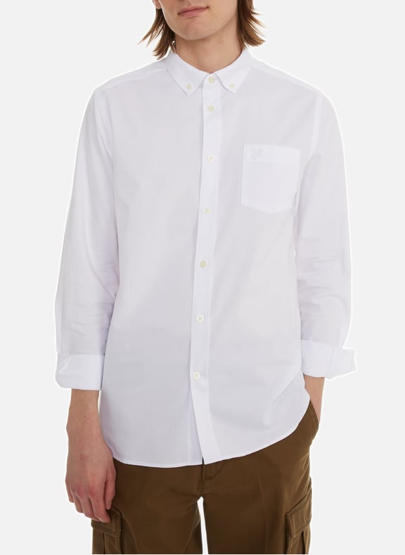 Long-sleeve cotton Shirt White by LYLE & SCOTT LYLE & SCOTT Long-sleeve cotton Shirt White