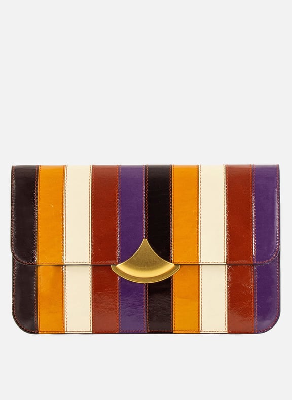 Pochette en cuir rayé diviluz pouch s Multicolore by SESSUN SESSUN Pochette en cuir rayé diviluz pouch s Multicolore