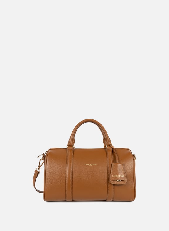Grand sac polochon - milano ana Marron by LANCASTER LANCASTER Grand sac polochon - milano ana Marron