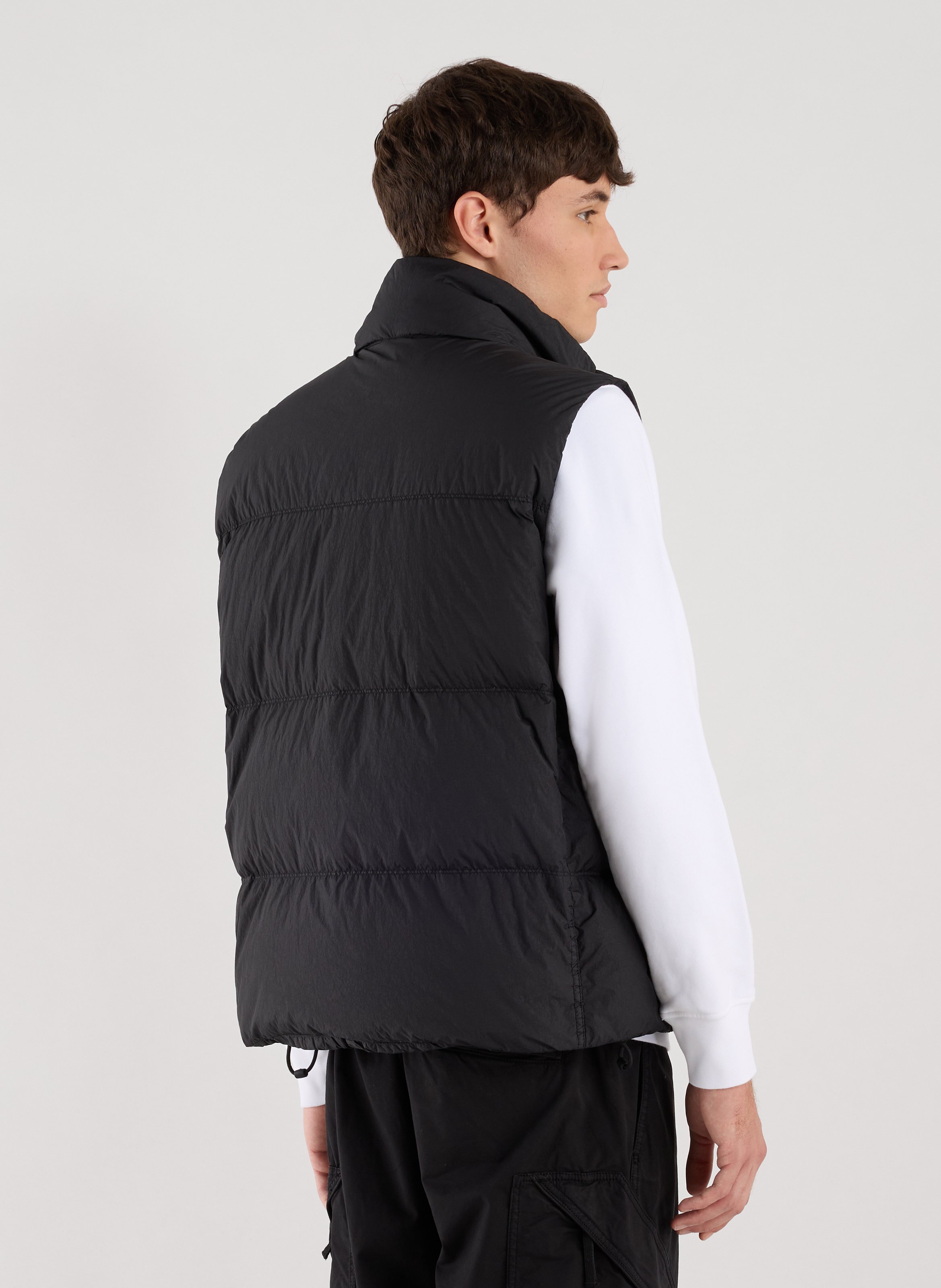 Down gilet STONE ISLAND Black