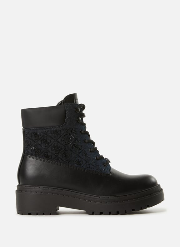Two-material ankle boots Black by GUESS GUESS Two-material ankle boots Black