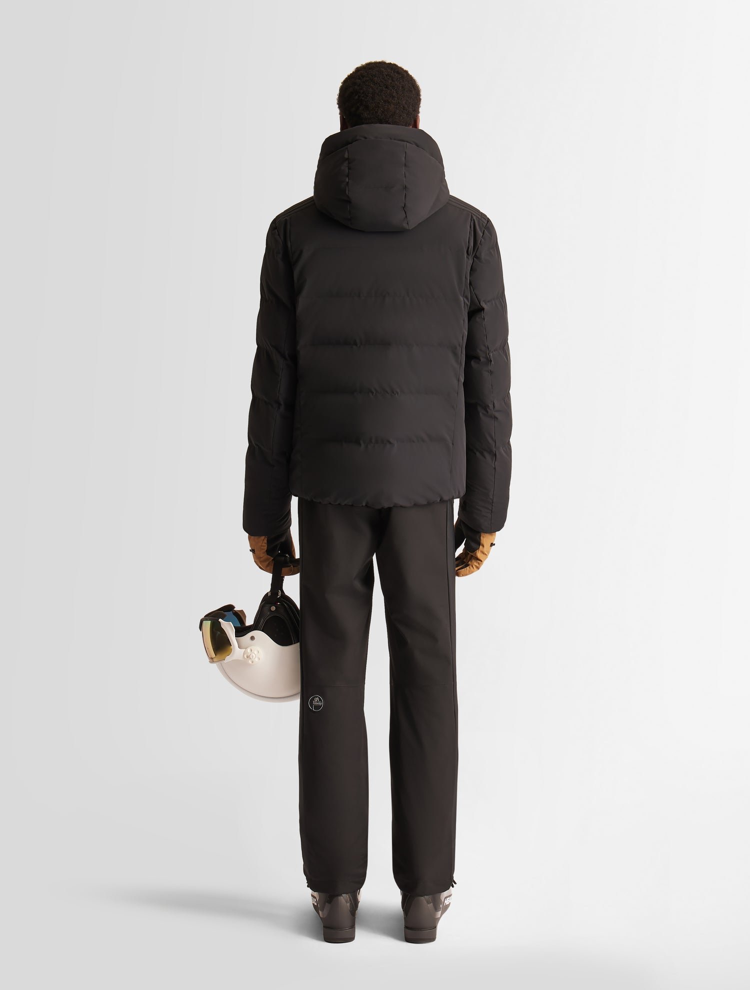 Blouson de ski constant col montant coupe oversize FUSALP Noir