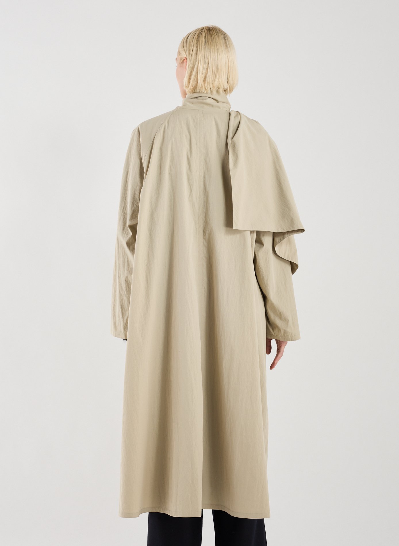 Long coat in blended cotton LE 17 SEPTEMBRE Beige