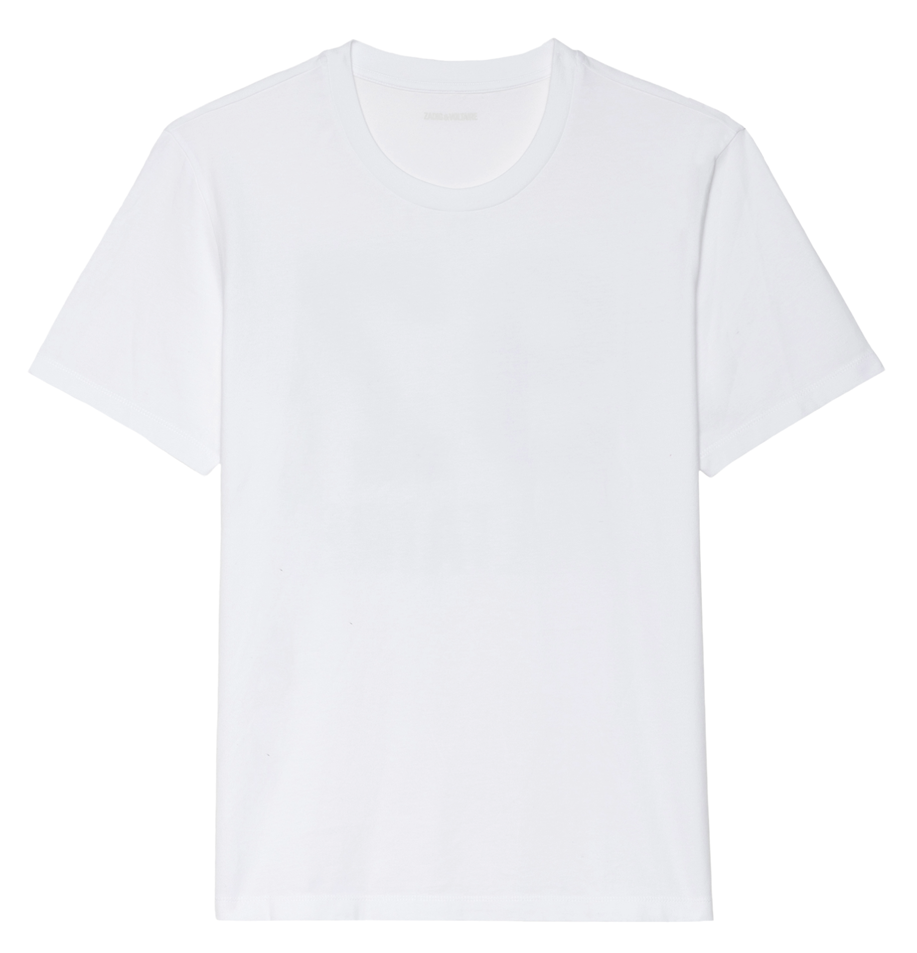 Tee-shirt col rond en coton tommy ZADIG&VOLTAIRE Blanc
