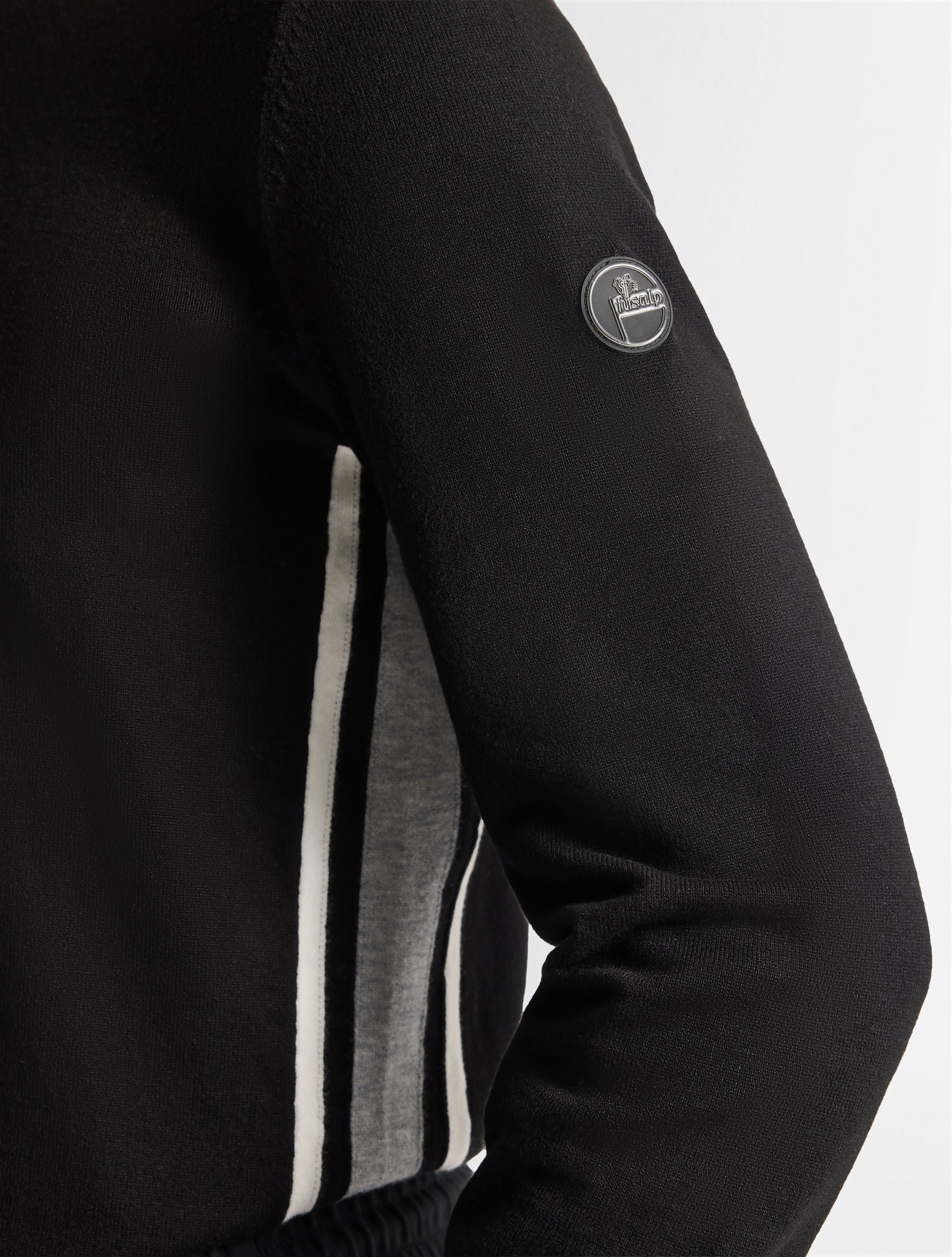 Pull natom col montant coupe regular FUSALP Noir