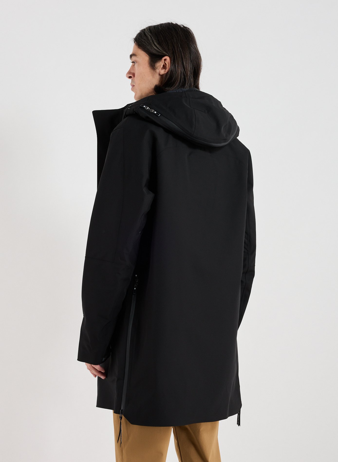 Parka with removable lining and hood KRAKATAU Black