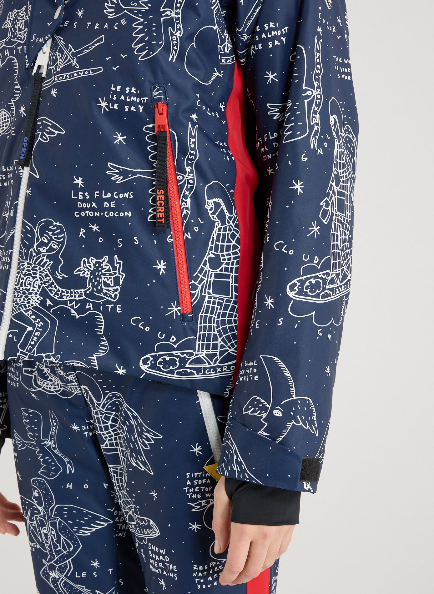 Doudoune courte matelassée imprimée ROSSIGNOL Multicolore