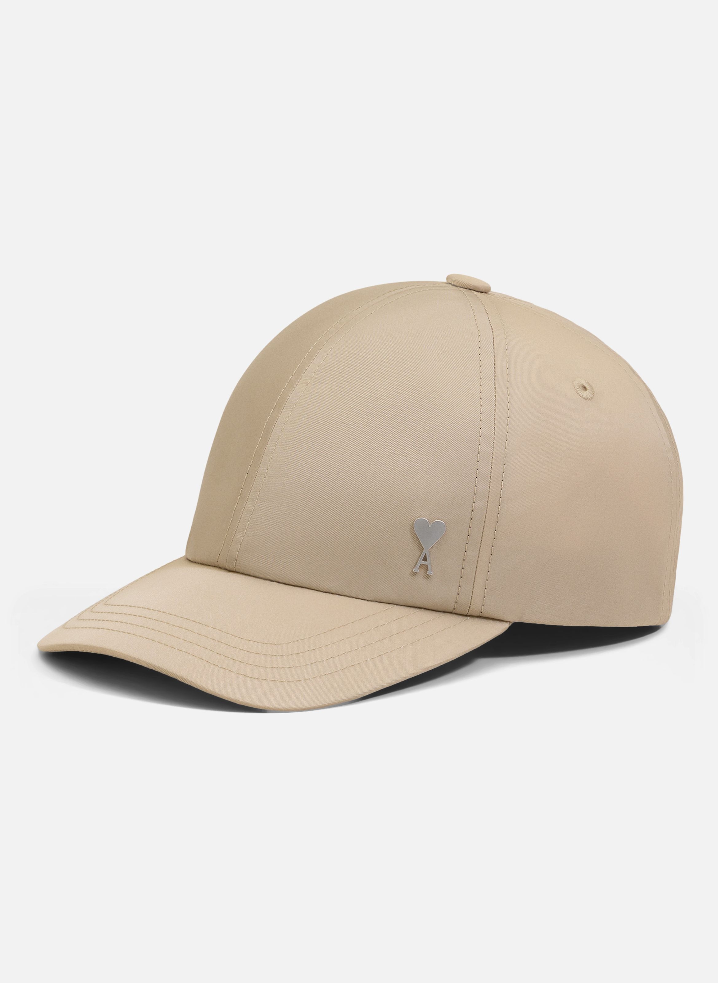 Casquette rivet ami de coeur unisexe en nylon AMI PARIS Beige