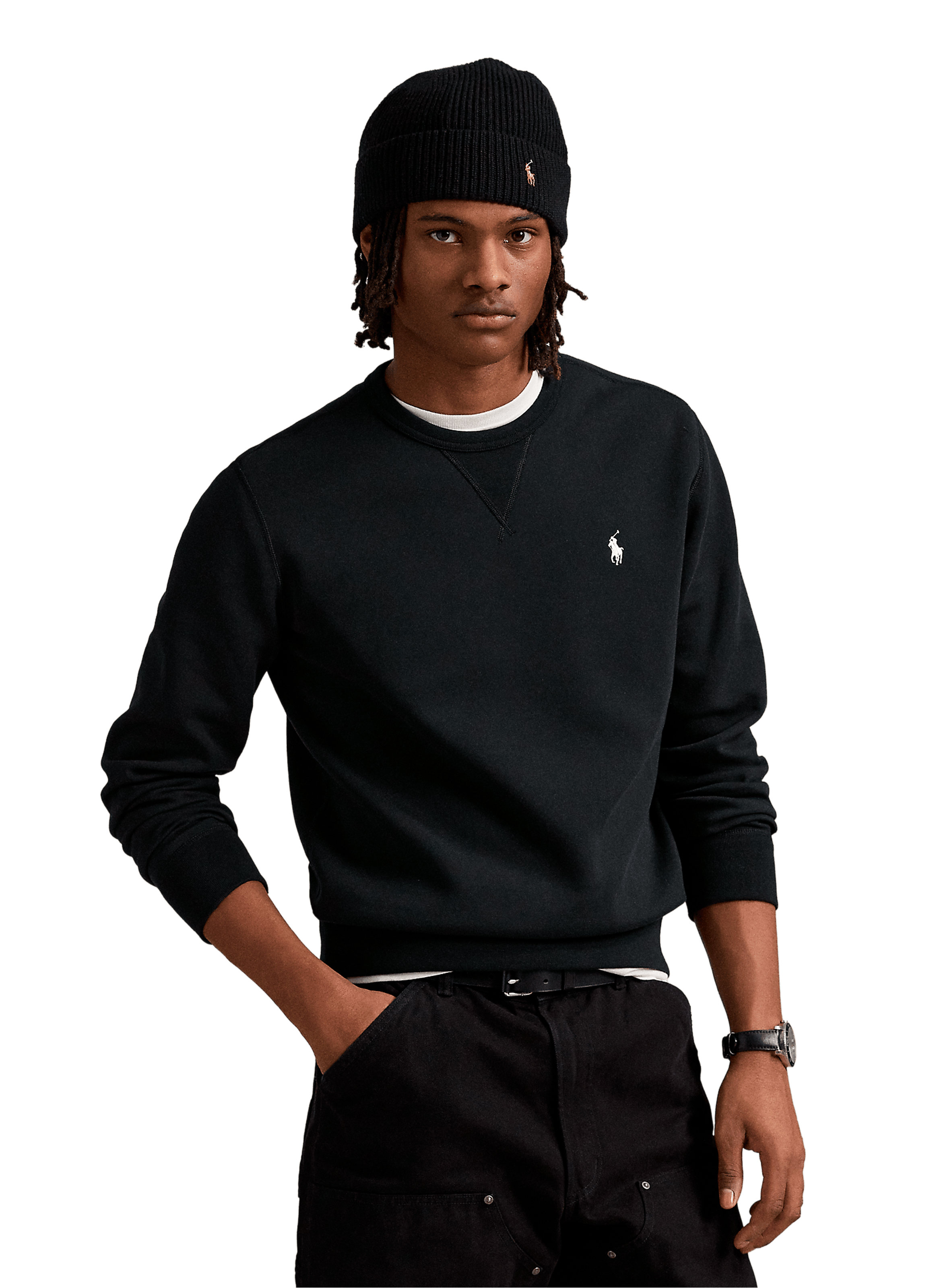 POLO RALPH LAUREN Plain sweatshirt Black