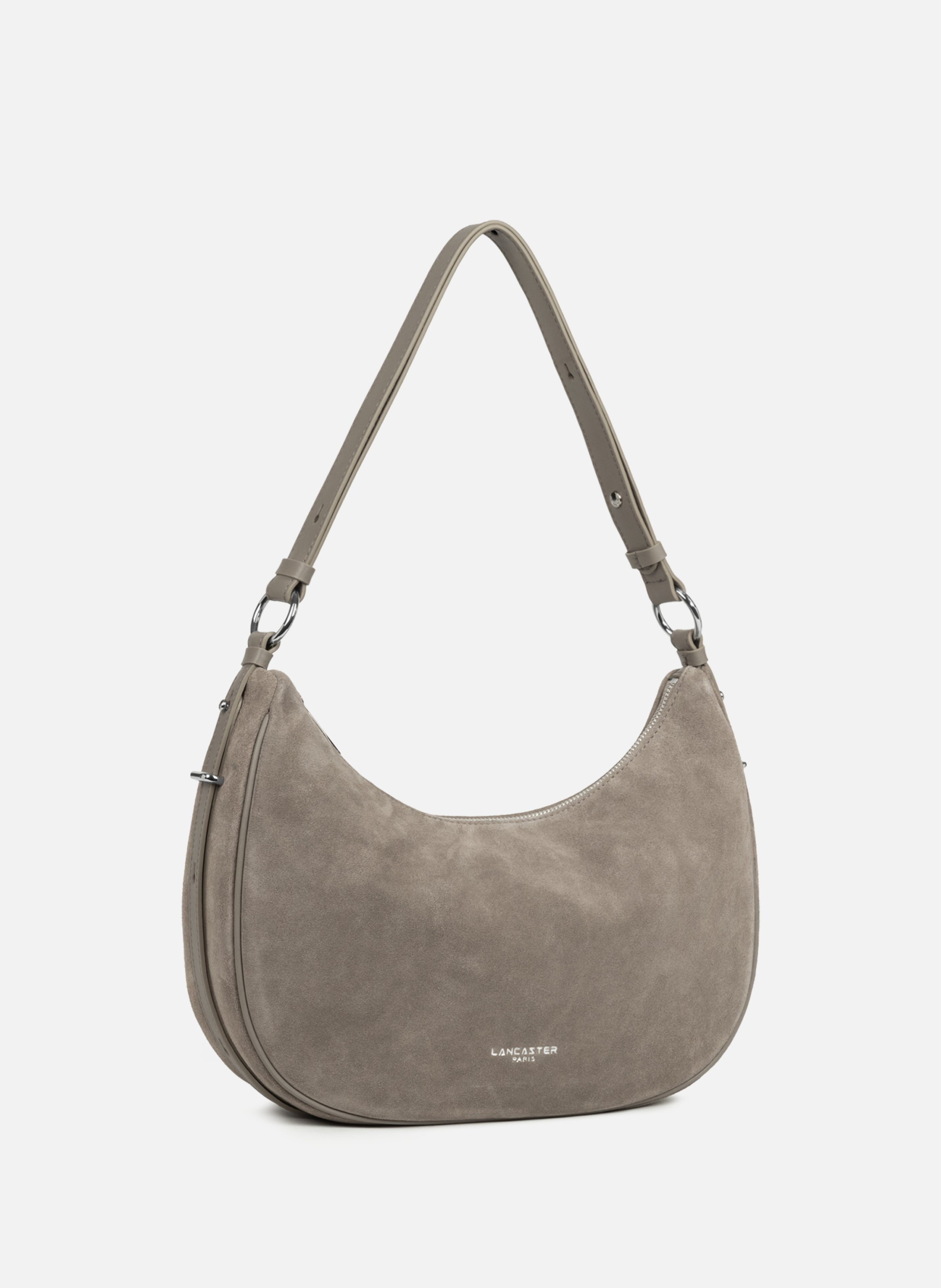 Large shoulder bag - Suède LANCASTER Grey