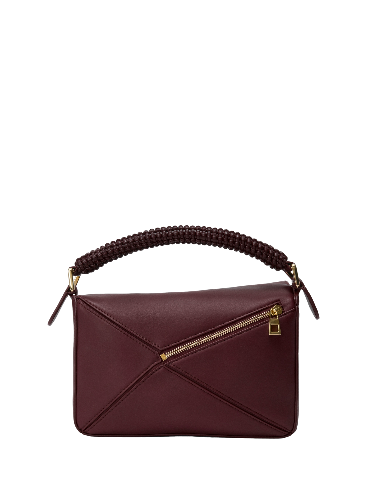 Petit sac Puzzle en cuir de veau lisse et agneau nappa LOEWE Rouge
