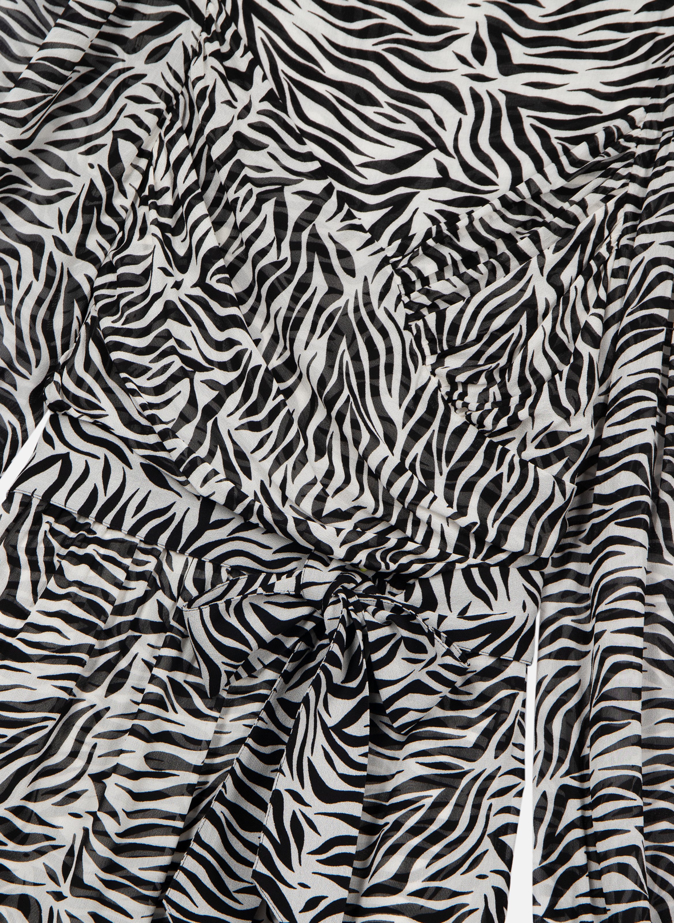 Robe courte portefeuille imprimée THE KOOPLES Noir