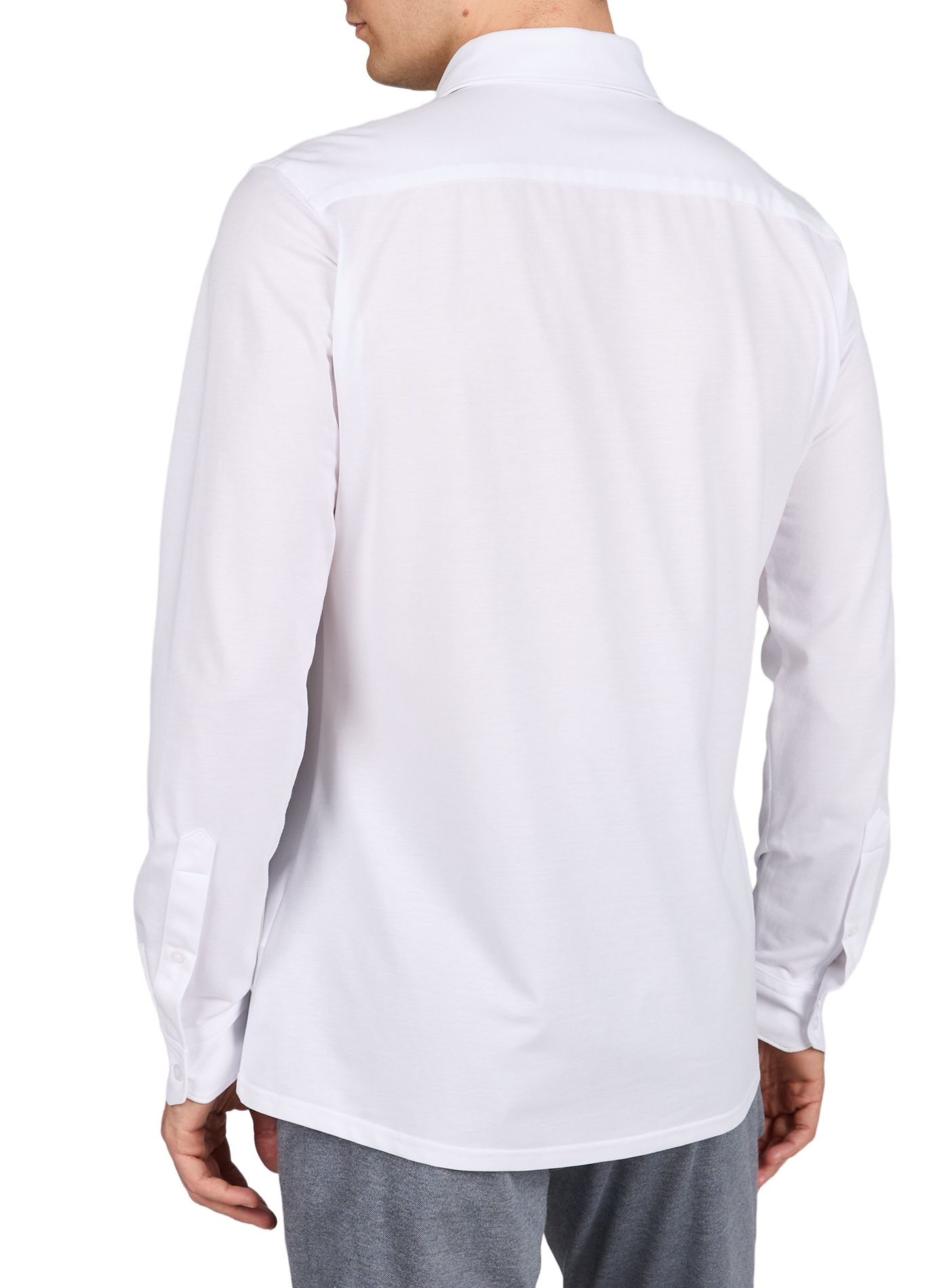 Chemise Spike droite en coton mélangé STRELLSON Blanc