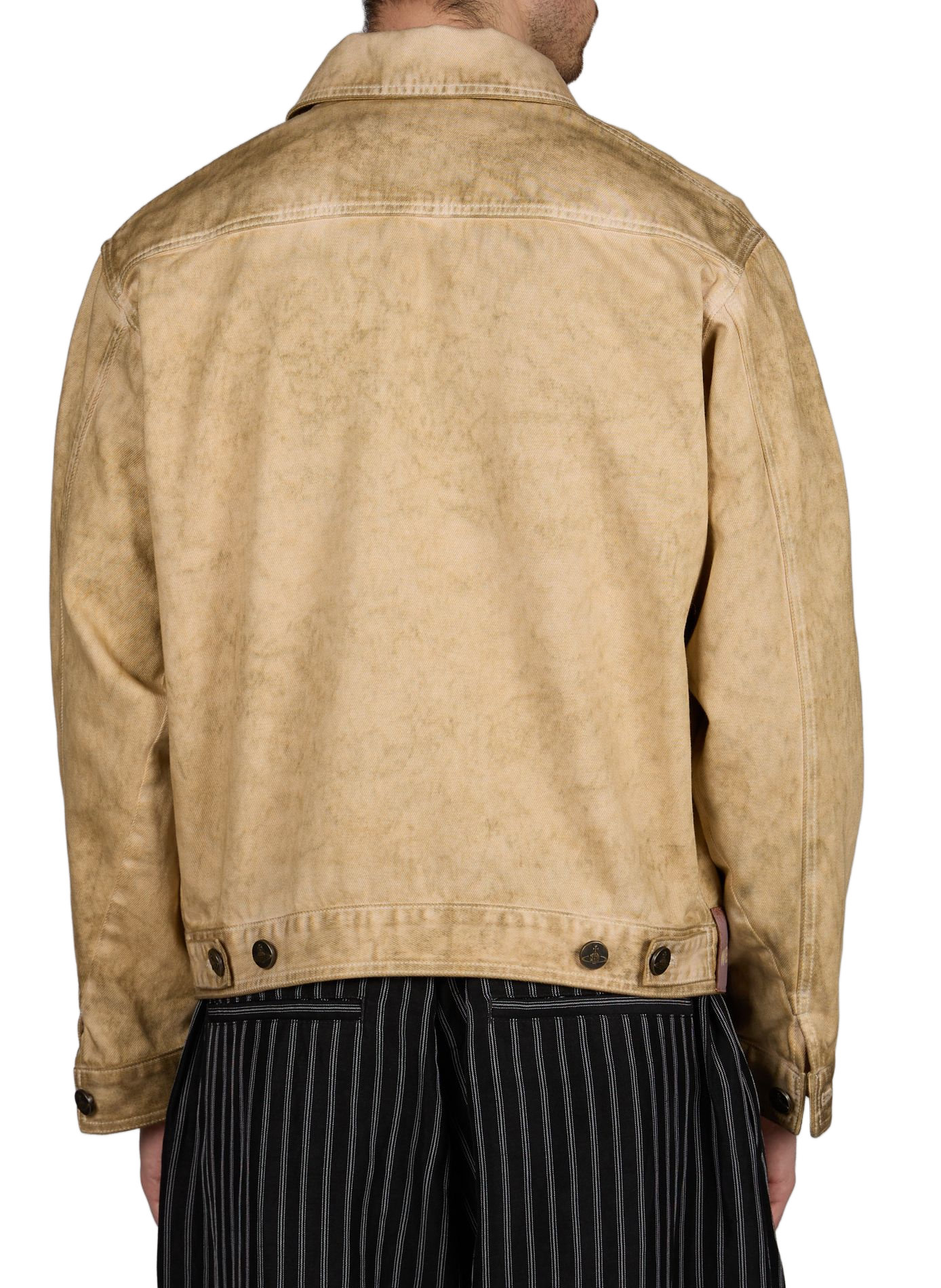 Denim jacket by Piranha in cotton VIVIENNE WESTWOOD Beige