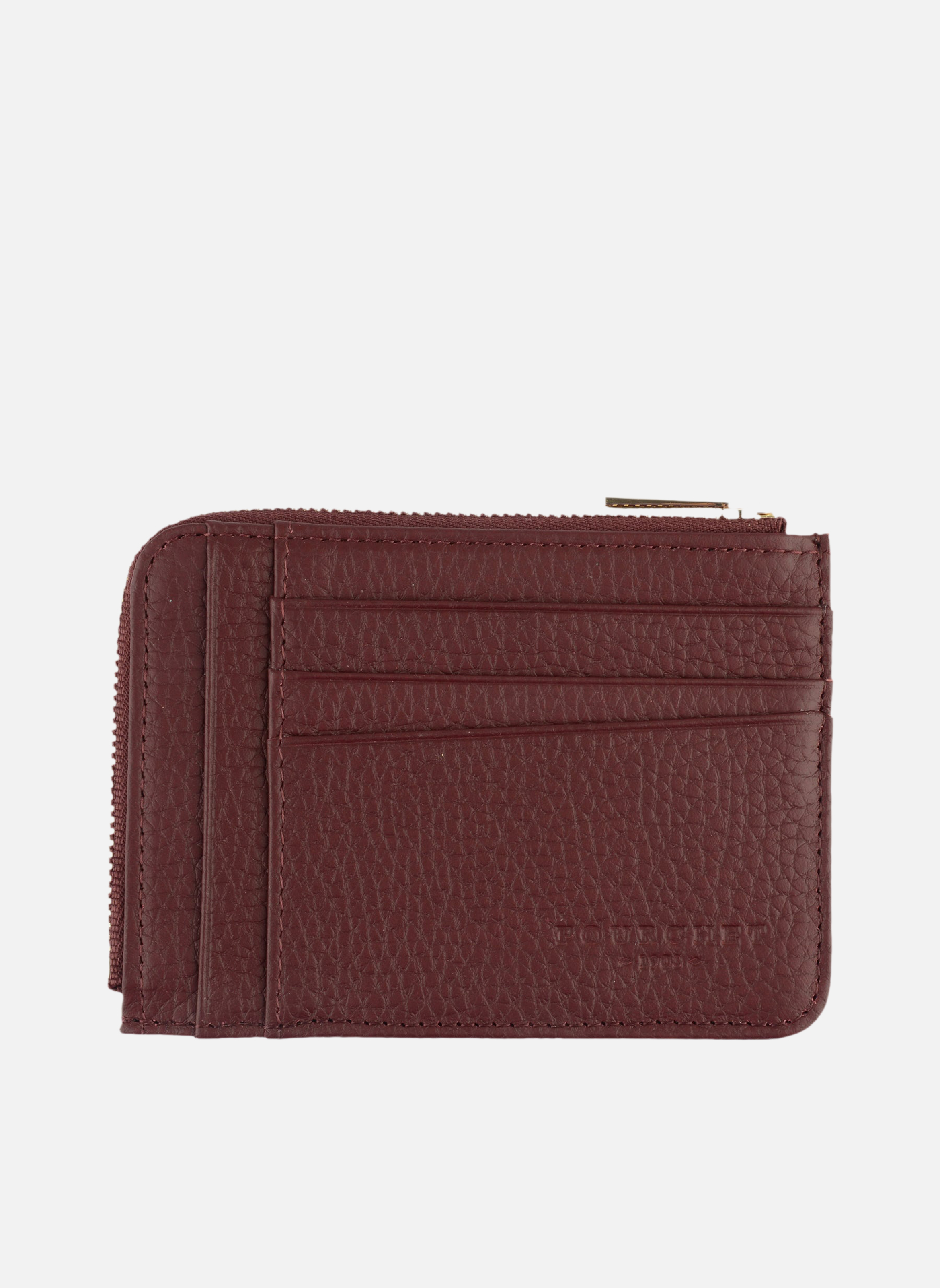 Club | porte-monnaie & porte-cartes en cuir de vachette POURCHET Rouge