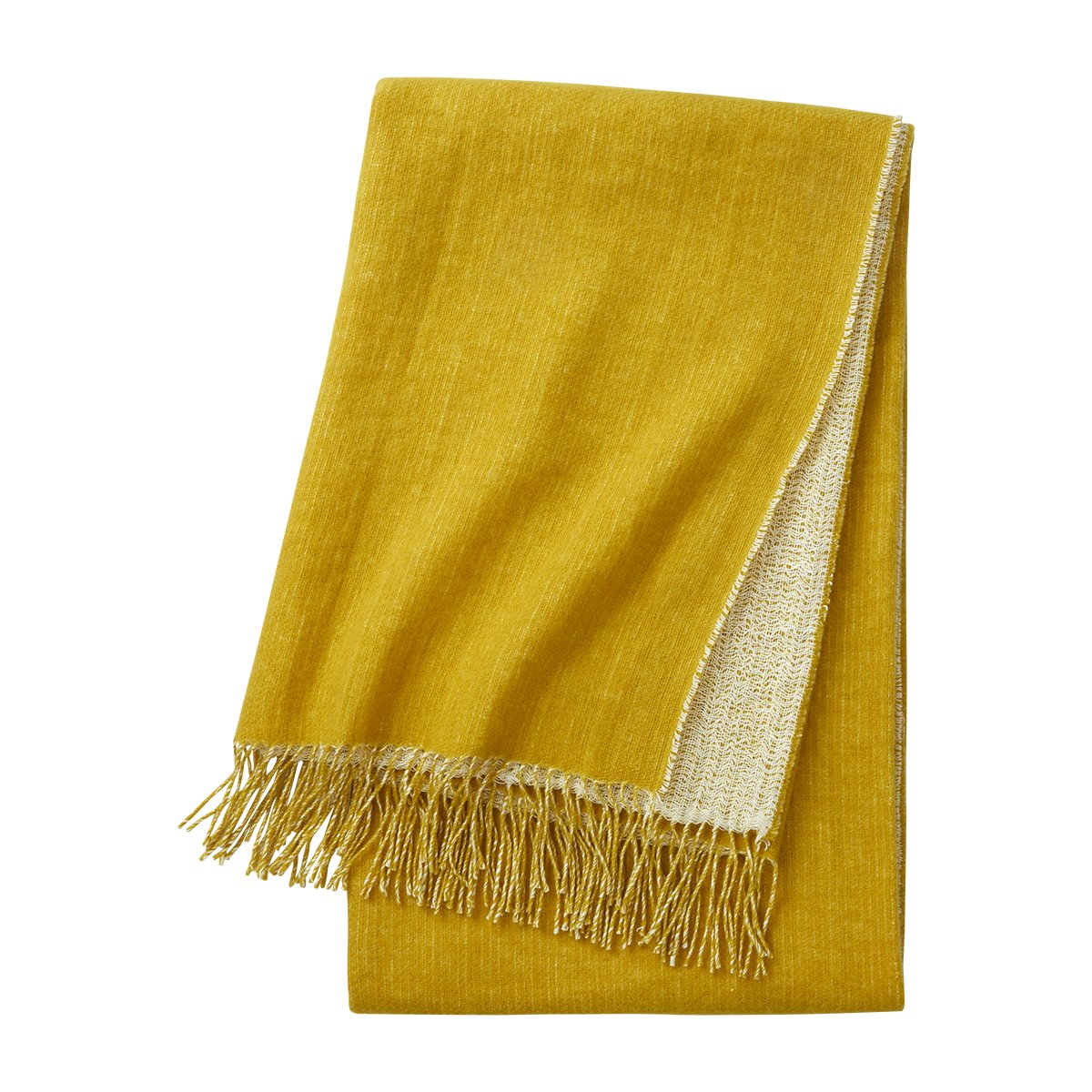 Plaid en lin, mysore YVES DELORME Jaune