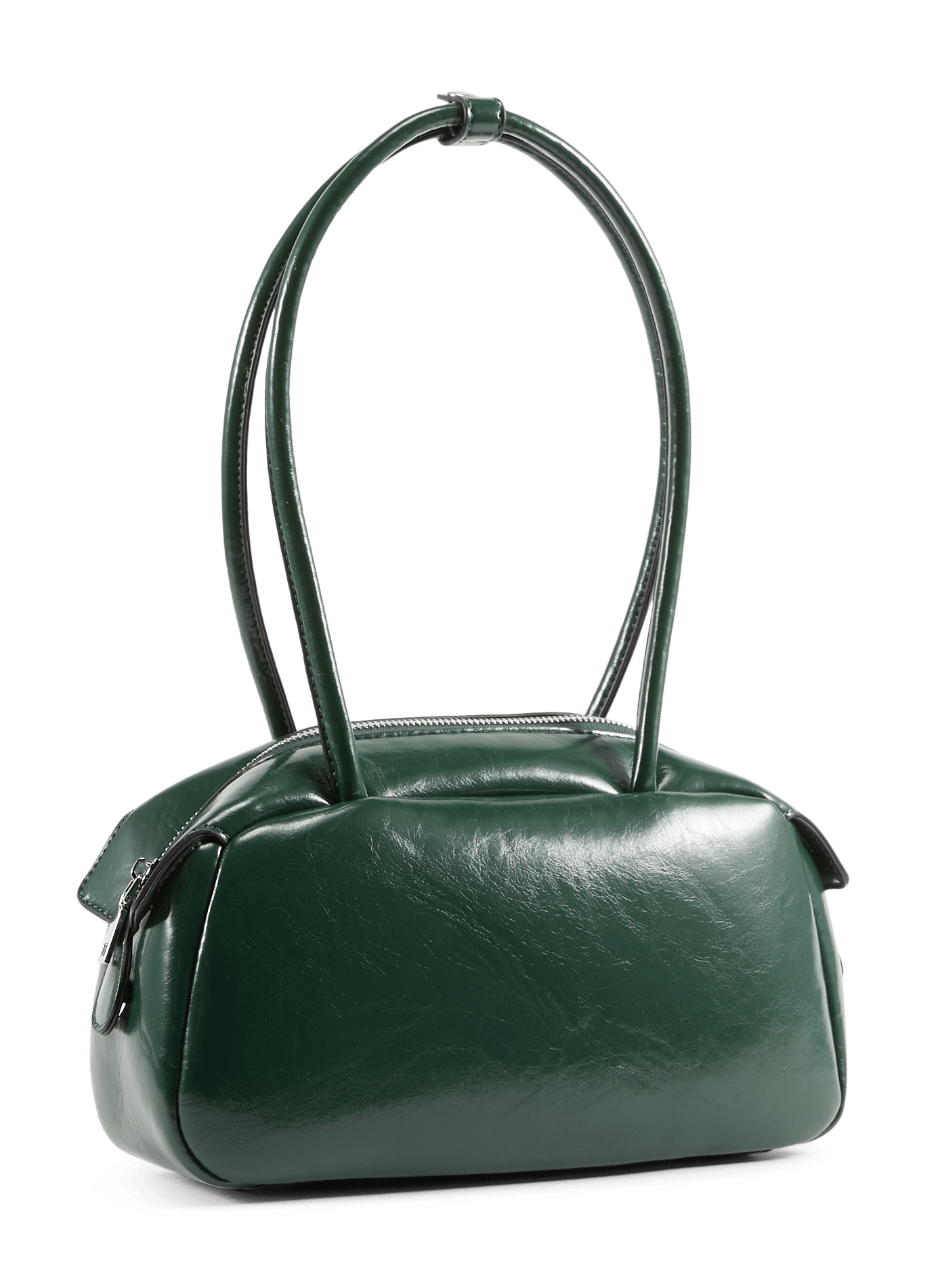 Red faux leather handbag AU PRINTEMPS PARIS Green