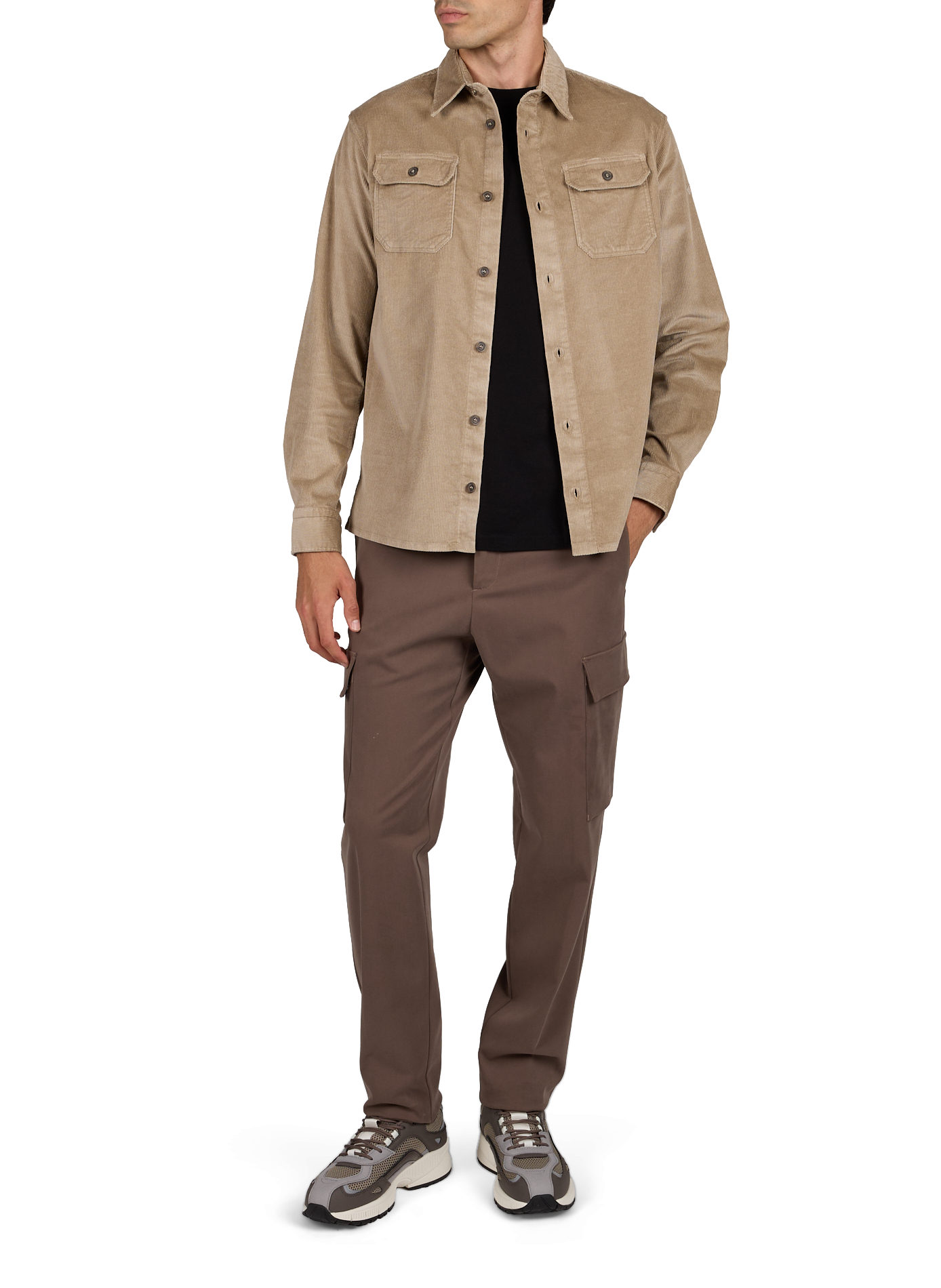 Baskets bi-matière ARMANI EXCHANGE Marron