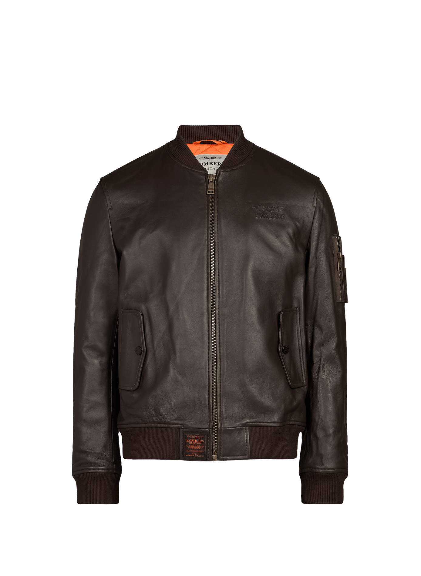 Bomber Viper en cuir BOMBERS ORIGINAL Marron