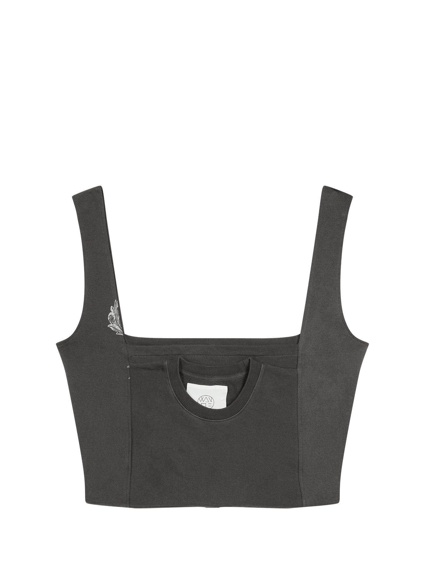 Bedruckter Baumwoll-Pullover WANSIE Schwarz