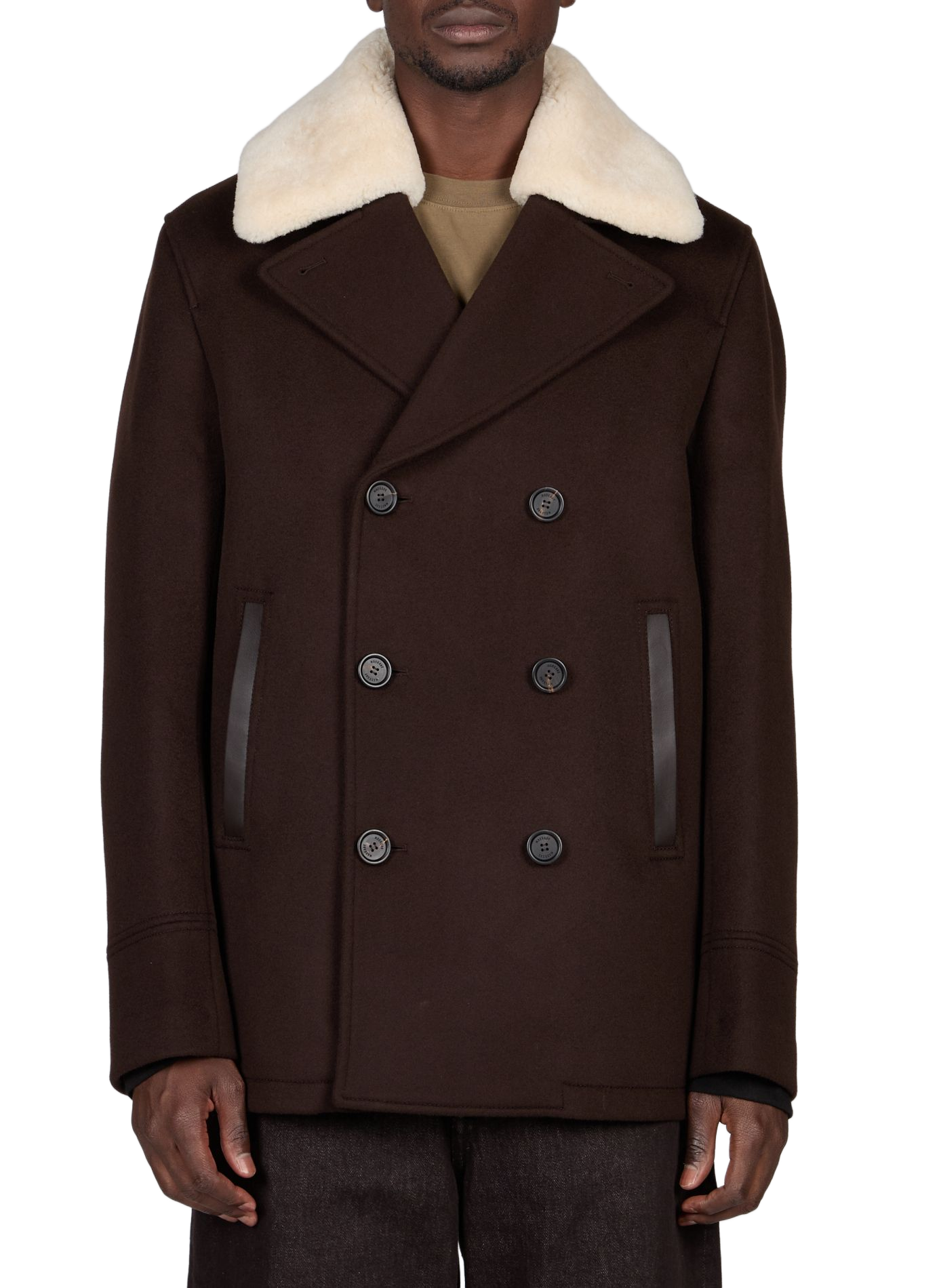 Cole double-breasted solid coat MACKAGE Brown