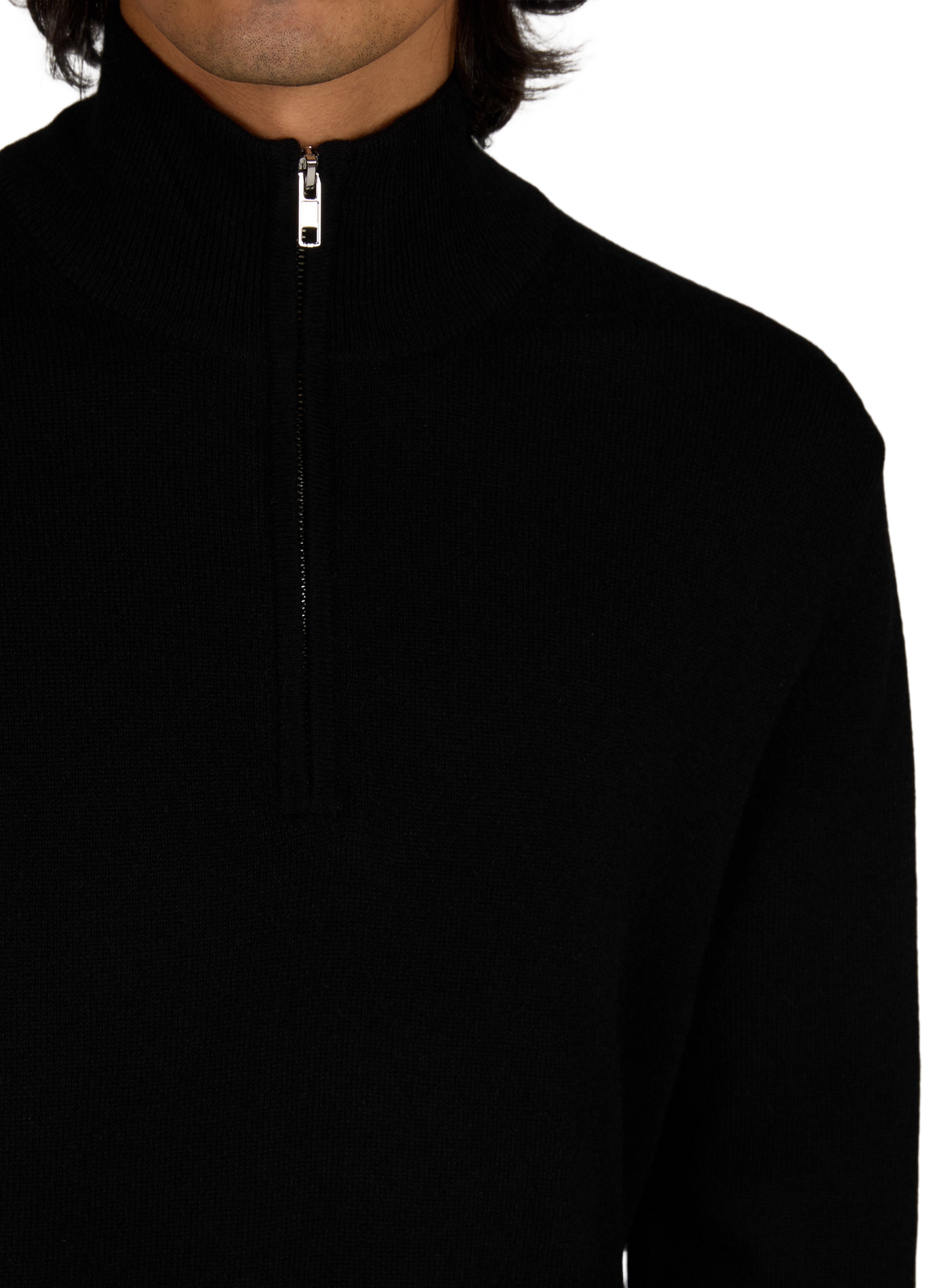 Pull Yvan-M droit en cachemire AU PRINTEMPS PARIS Noir