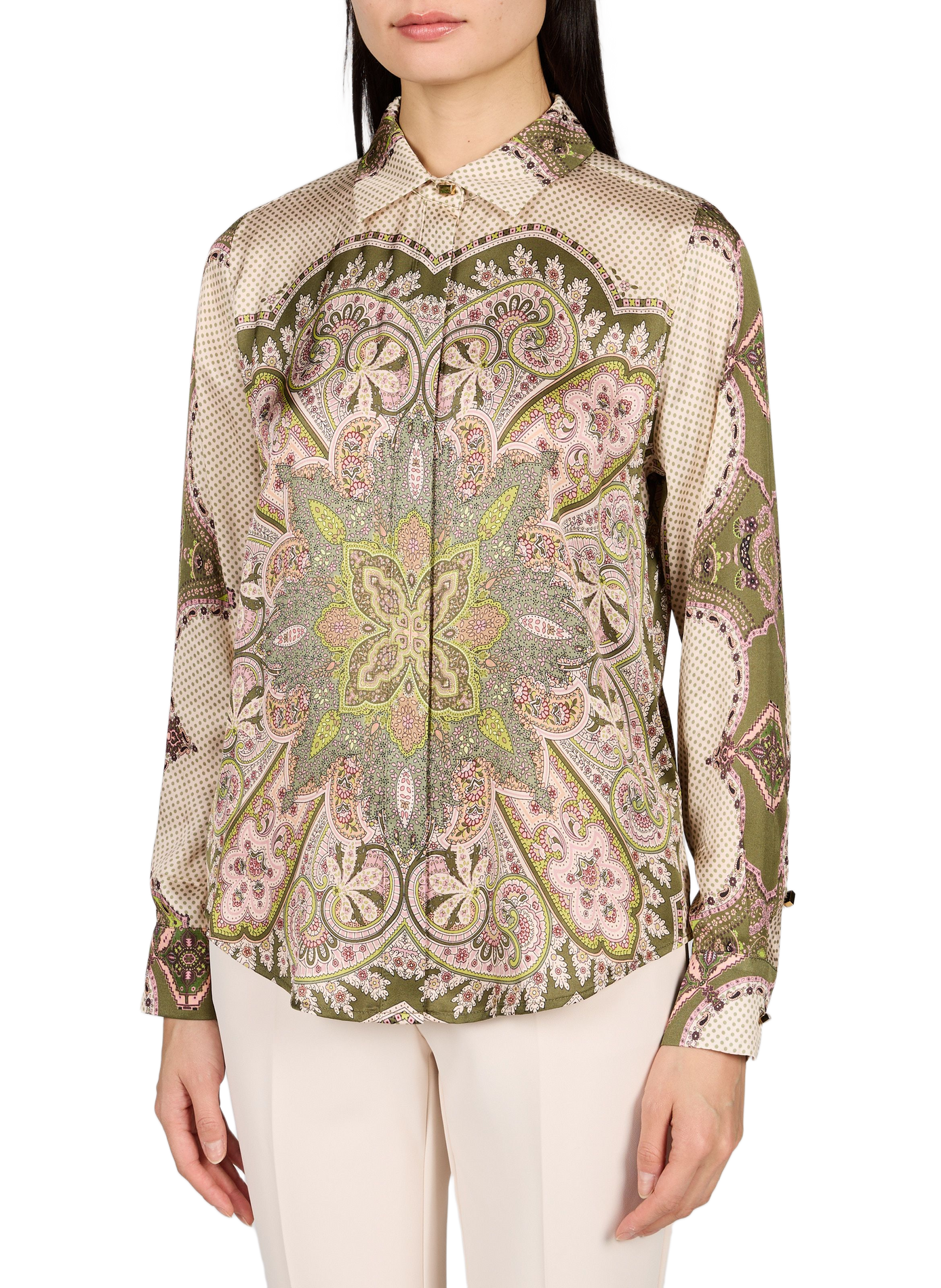 Straight fluid printed shirt GUESS Multicolour